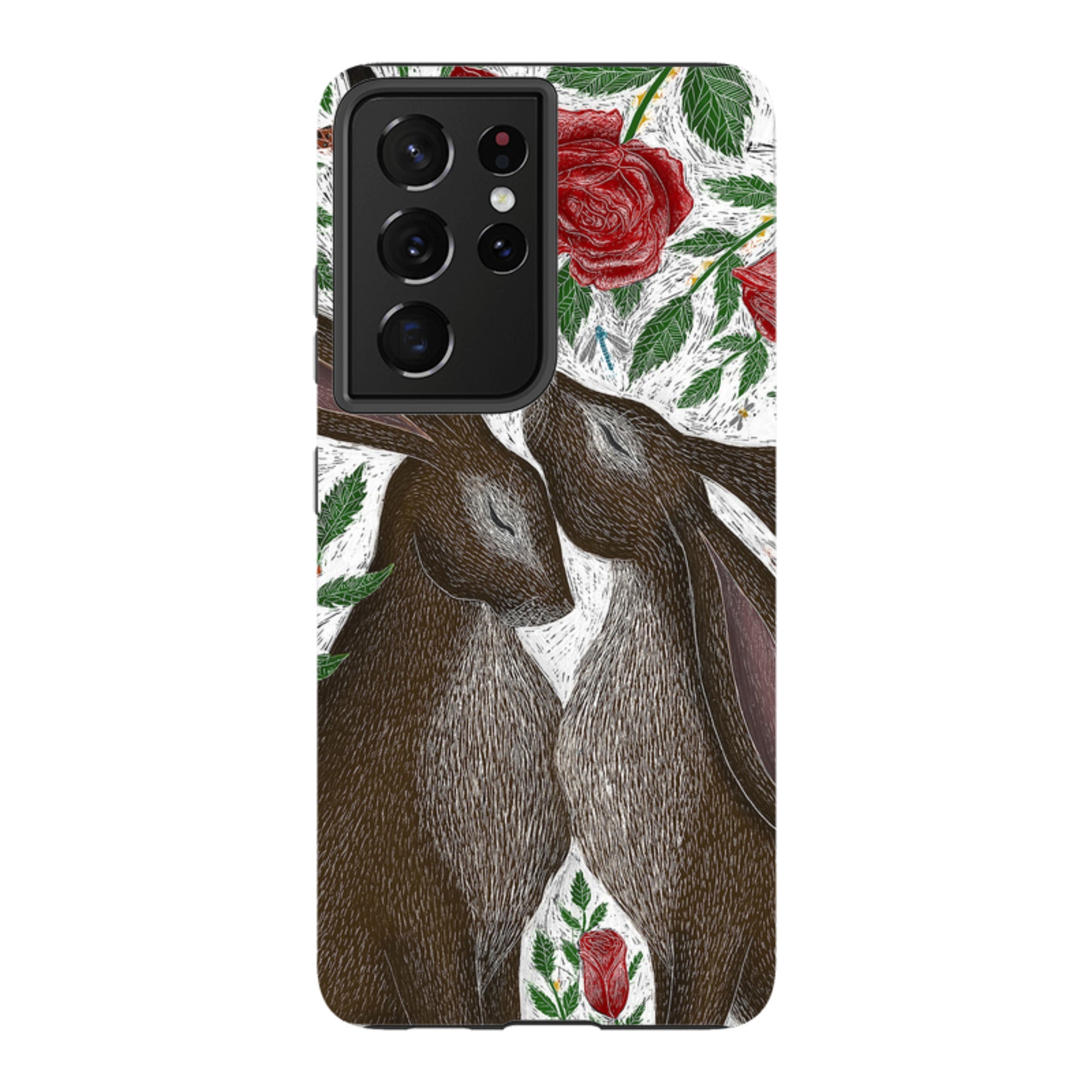 Samsung Tough Case - Hares And Red Roses By Catherine Rowe