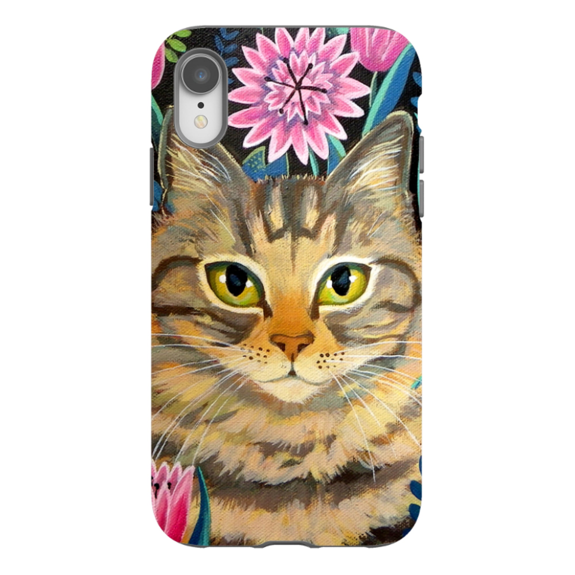iPhone Tough Case - Tabby Cat By Mary Stubberfield
