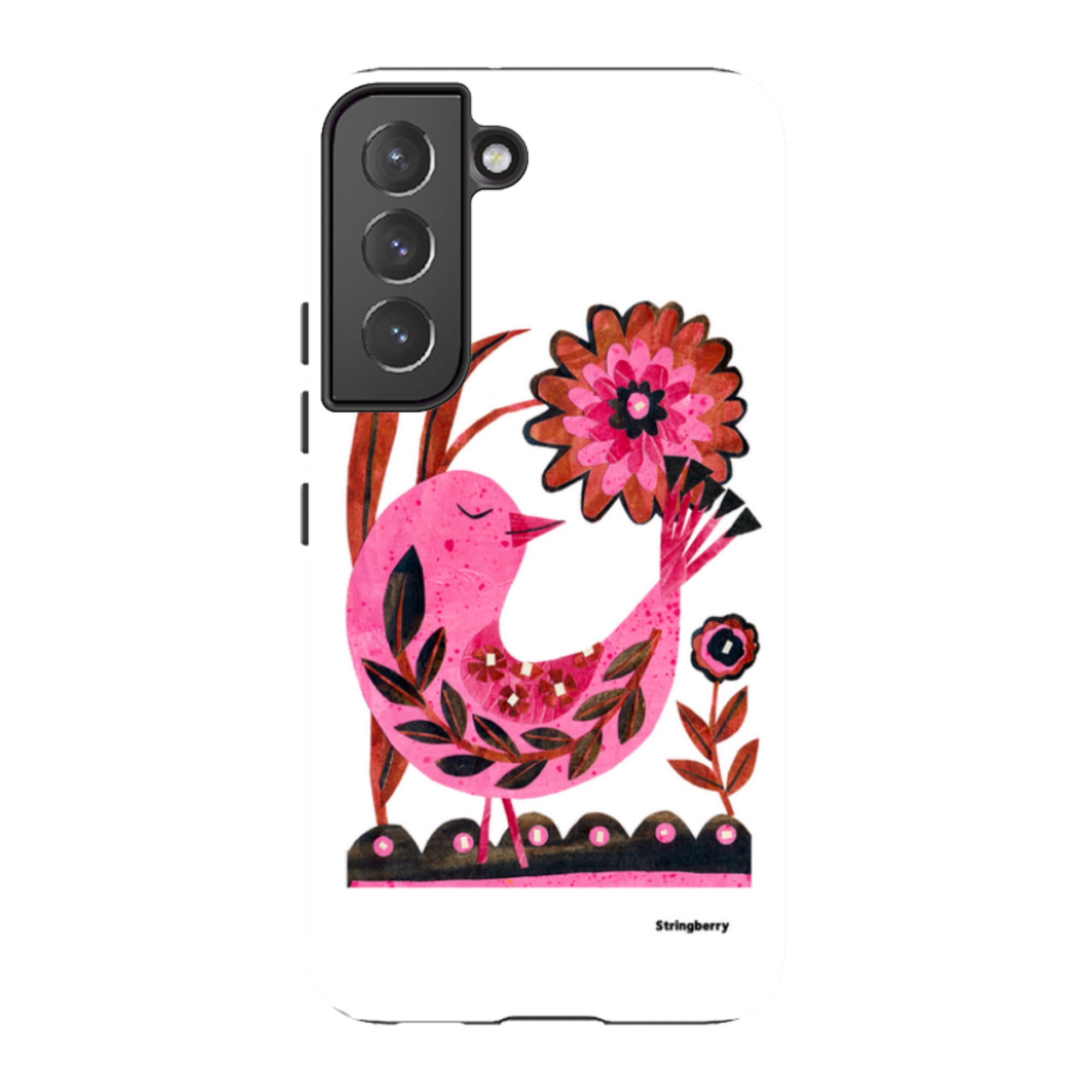 Samsung Tough Case - Folk Floral Bird By Tracey English
