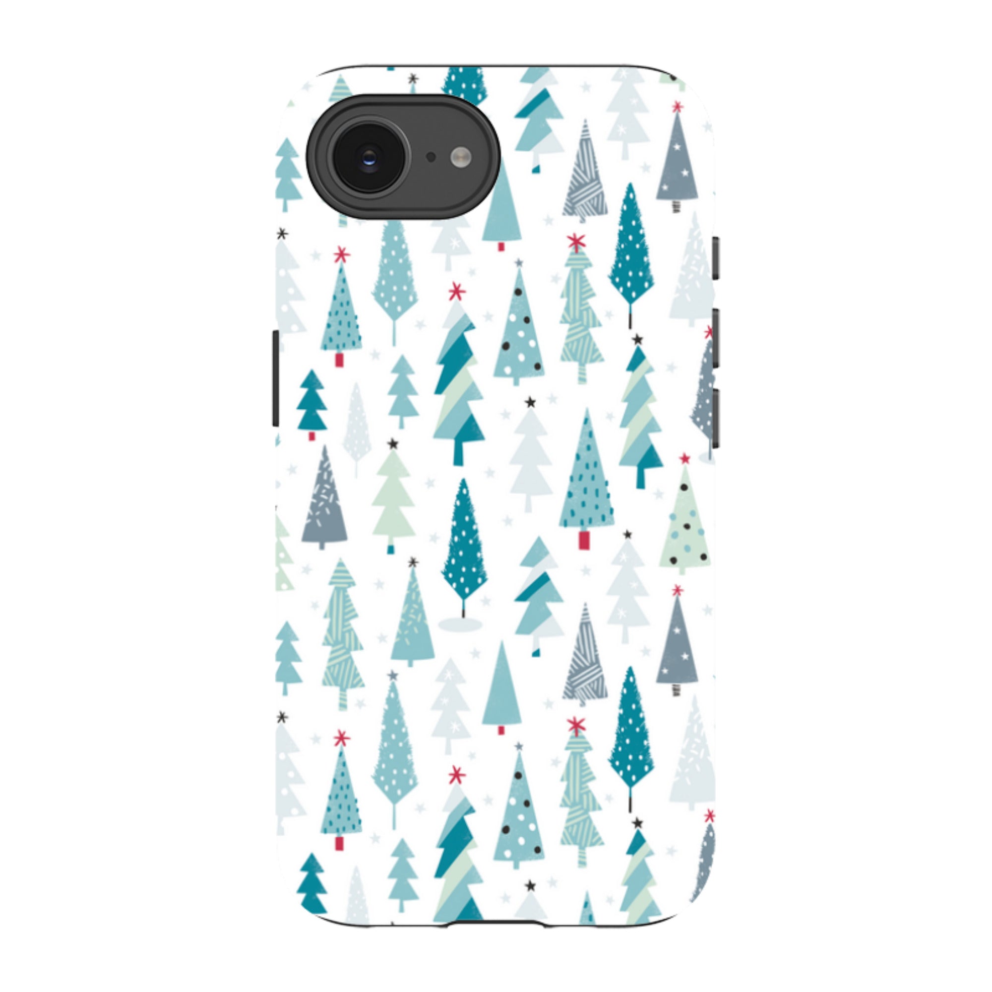 iPhone Tough Case - Little Xmas Trees By Ali Brookes
