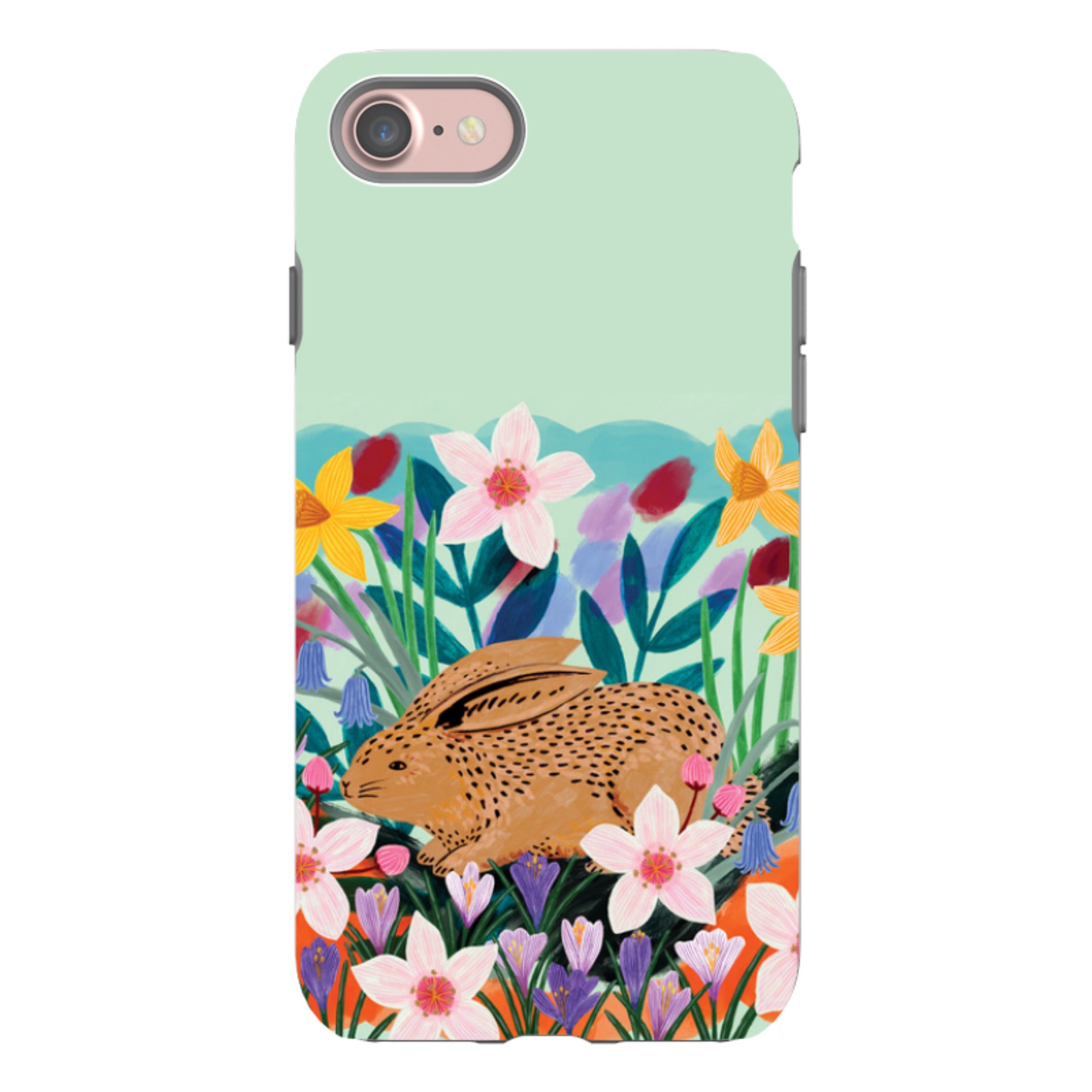 iPhone Tough Case - Spring Bunny By Lee Foster Wilson