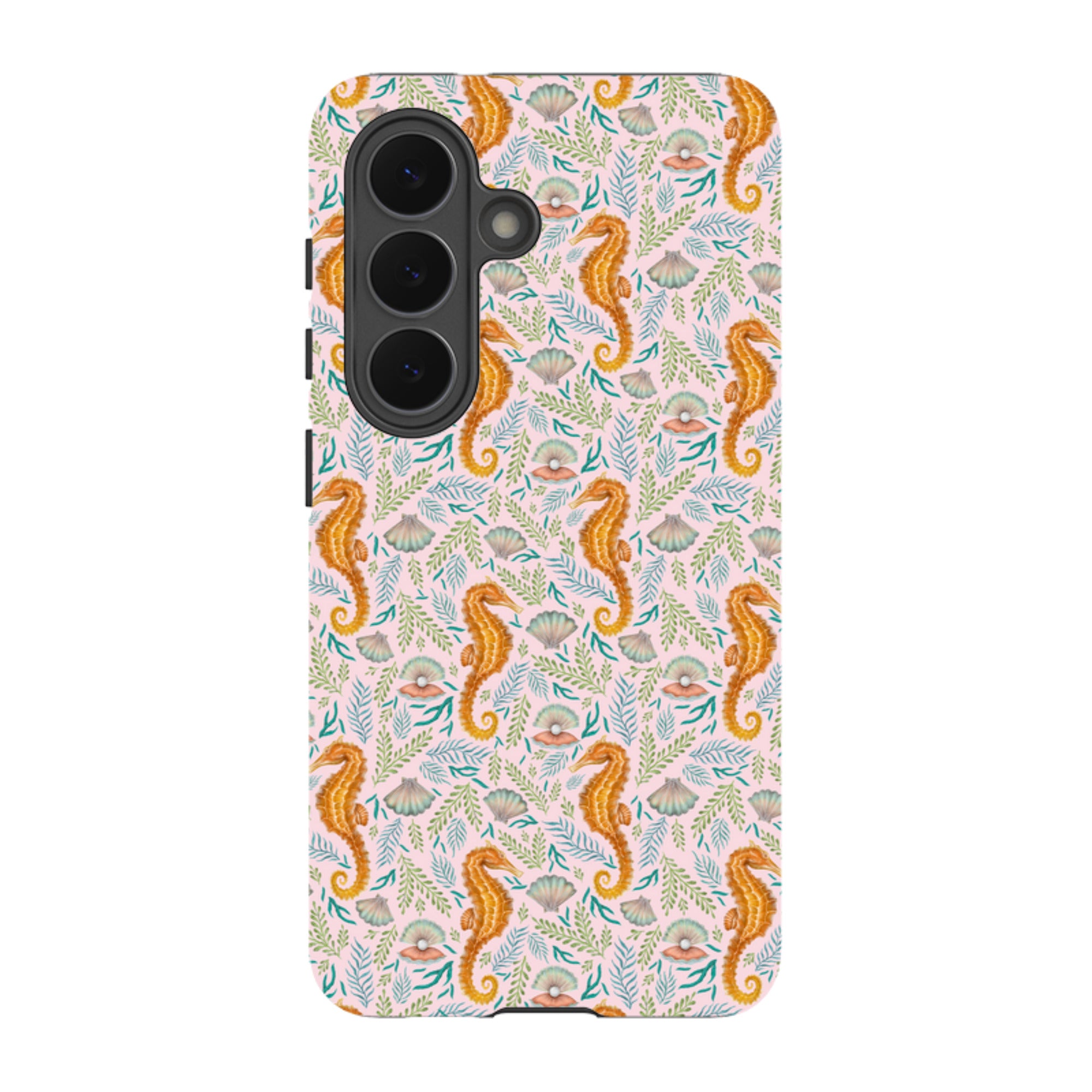 Samsung Tough Case - Seahorse Pink By Catherine Rowe