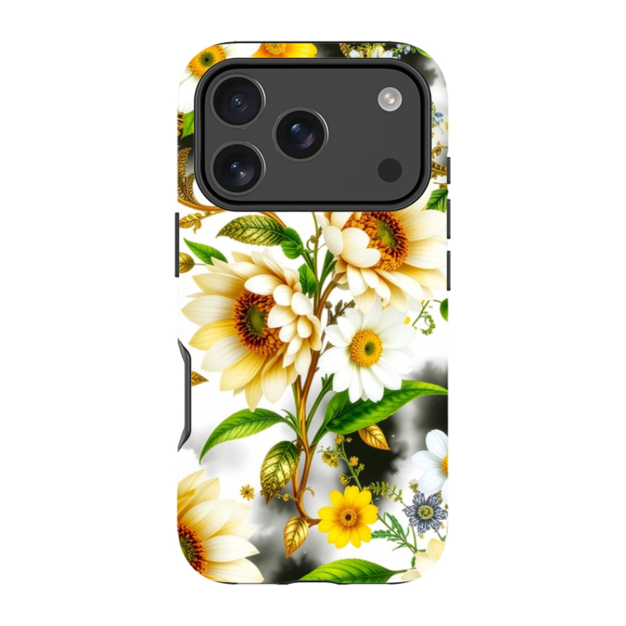 iPhone Case - Gold Flowers