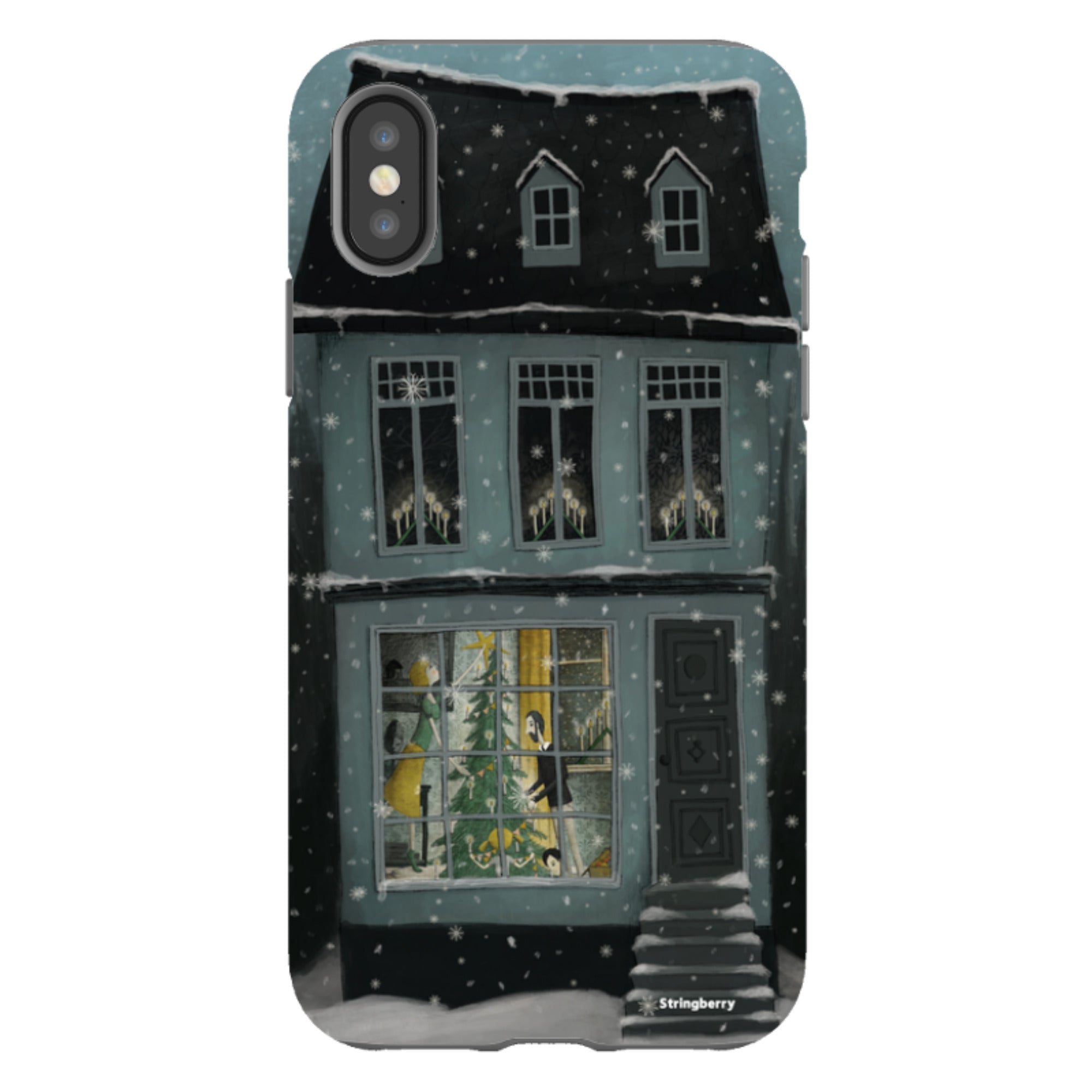 iPhone Tough Case - Christmas House By Maja Lindberg