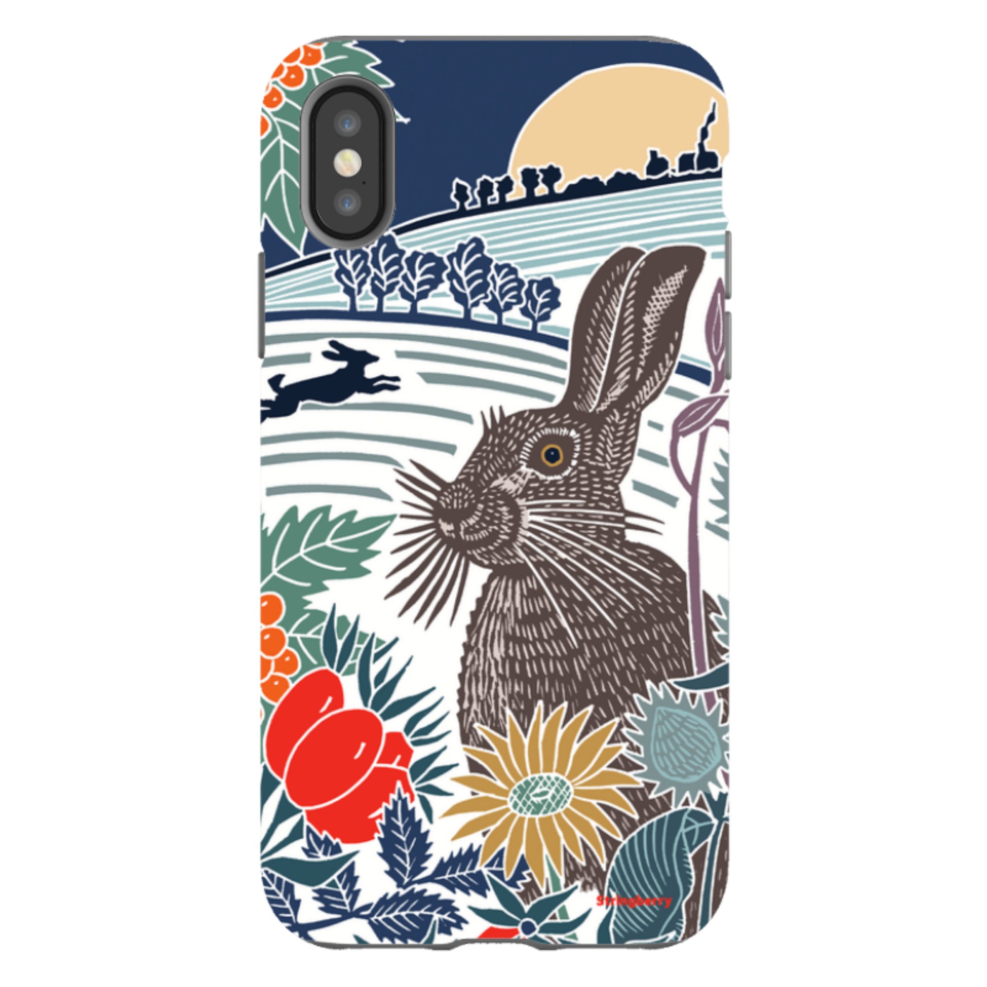 iPhone Tough Case - Winter Hare By Kate Heiss