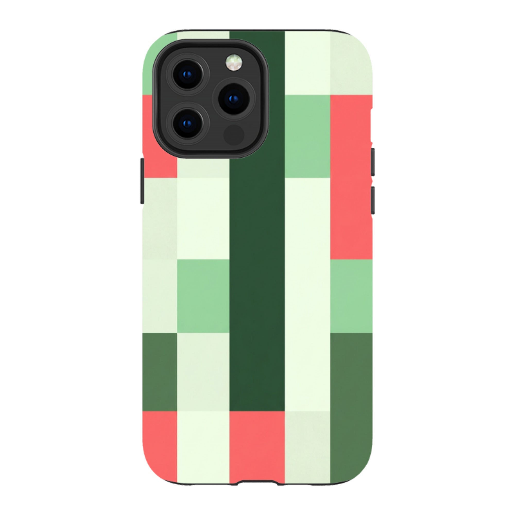 iPhone MagSafe Tough Case - Retro Abstract Gingham