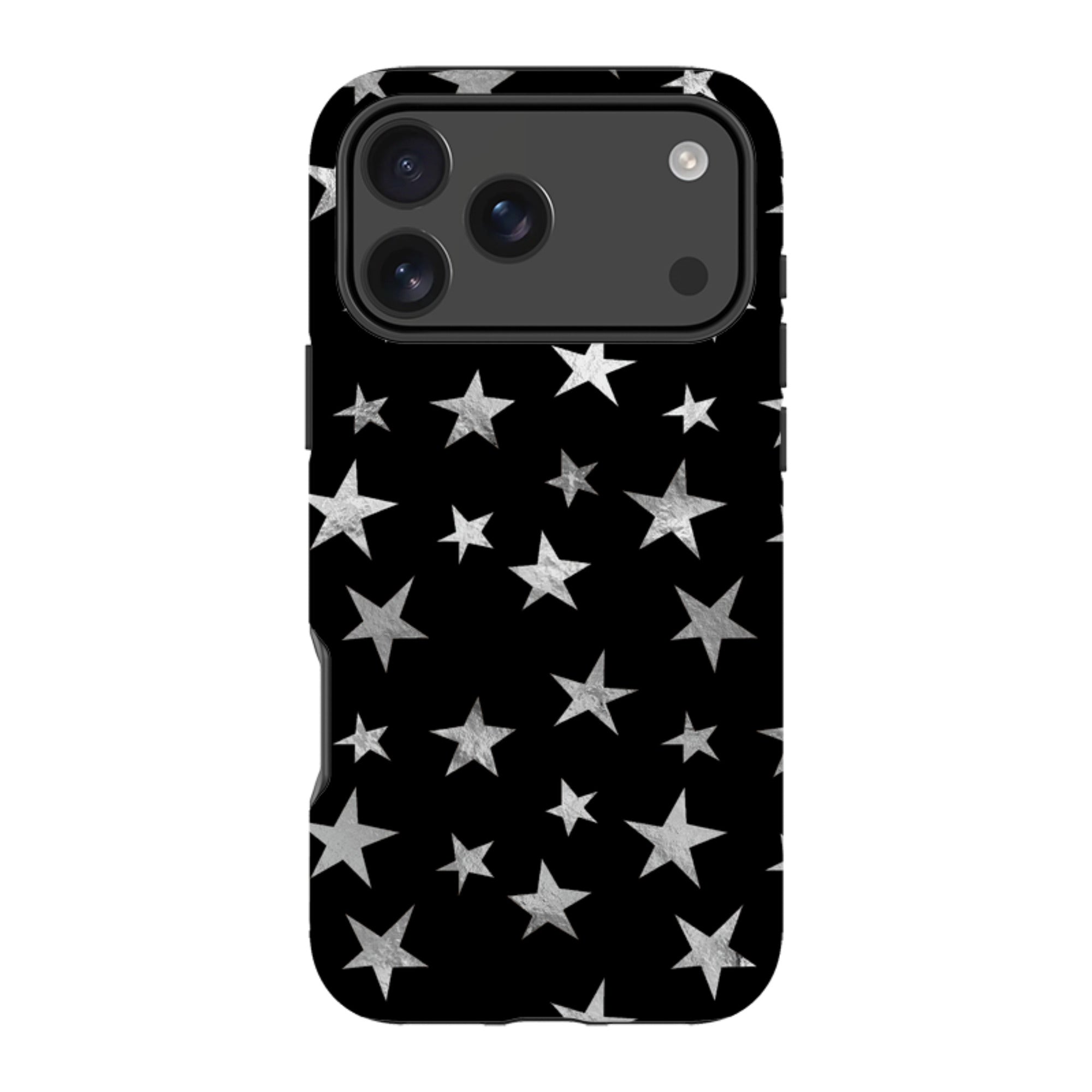 iPhone MagSafe Tough Case - Black and Silver Stars