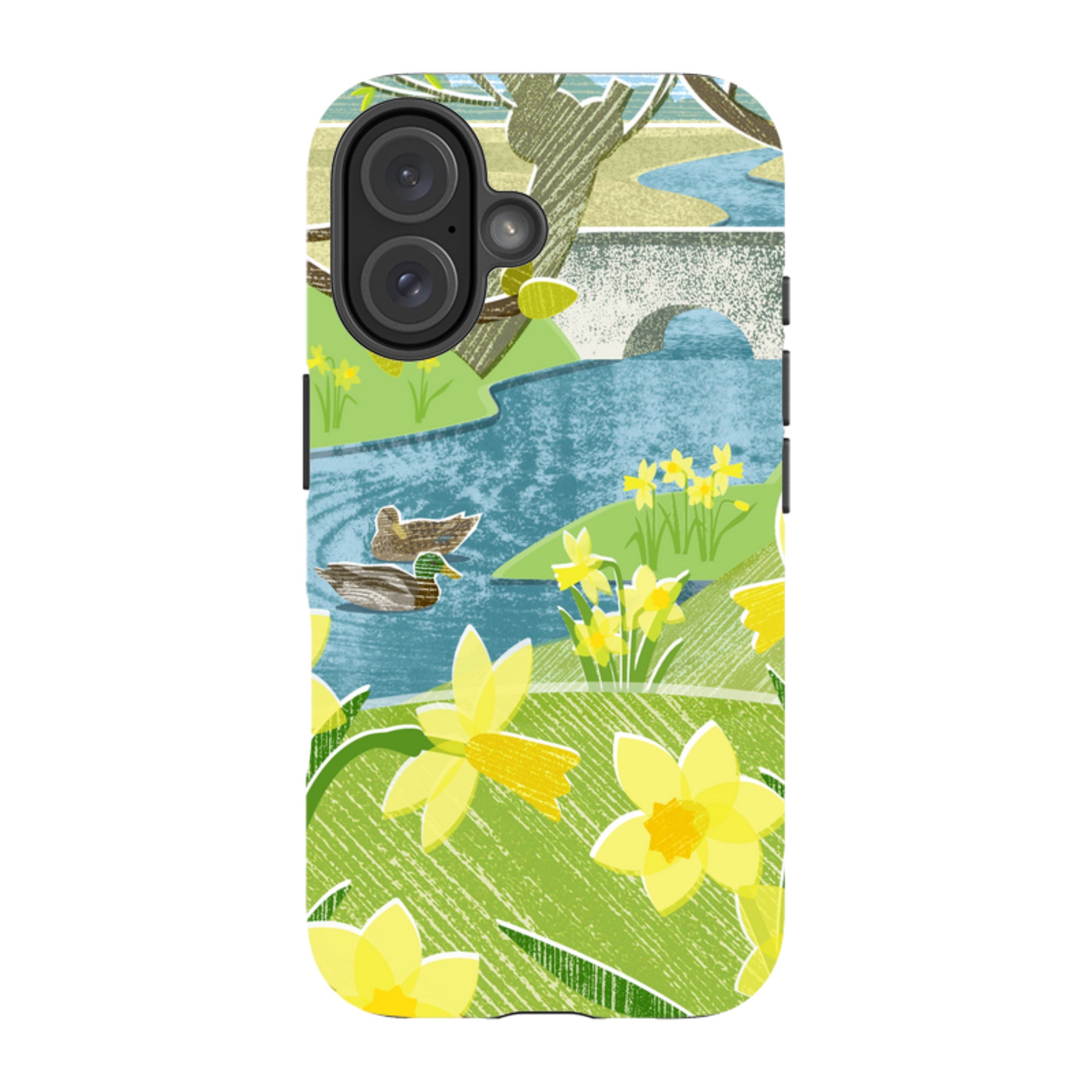 iPhone Tough Case - Daffs And Ducks By Liane Payne