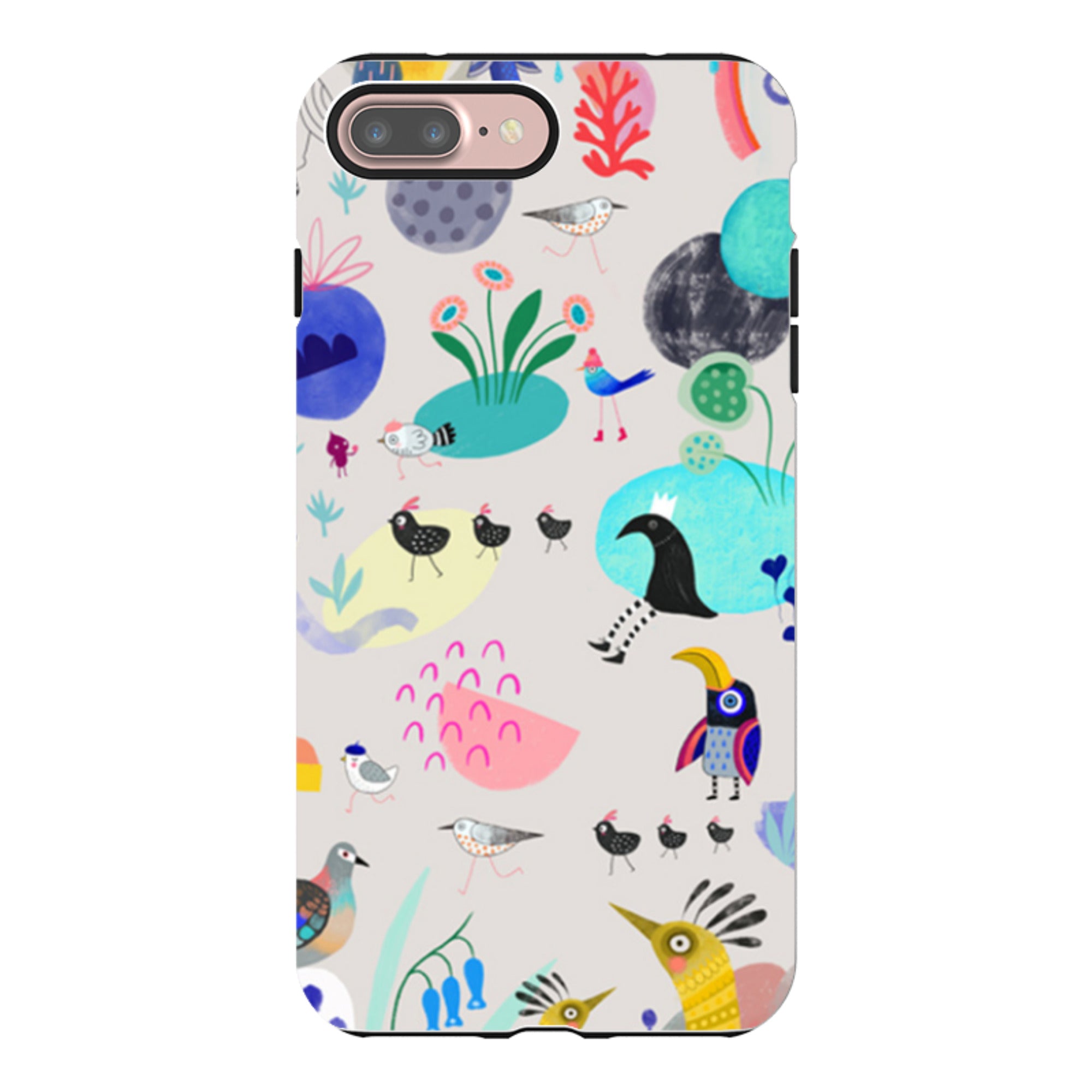 iPhone Tough Case - Crazy Bird By Mia Underwood