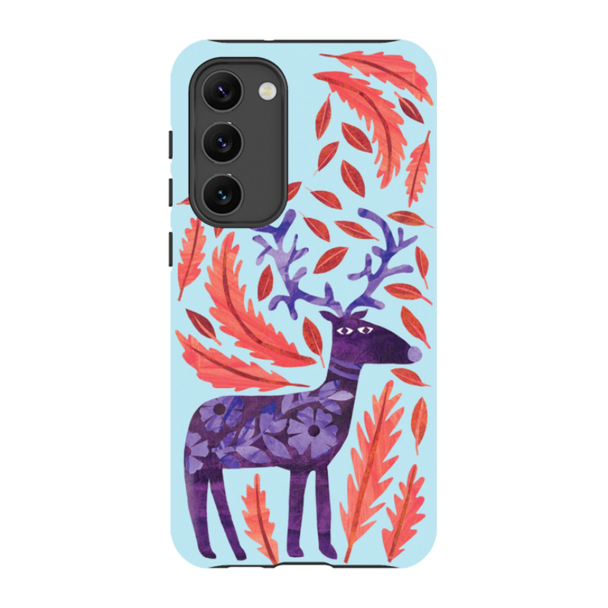 Samsung Tough Case - Purple Reindeer By Tracey English