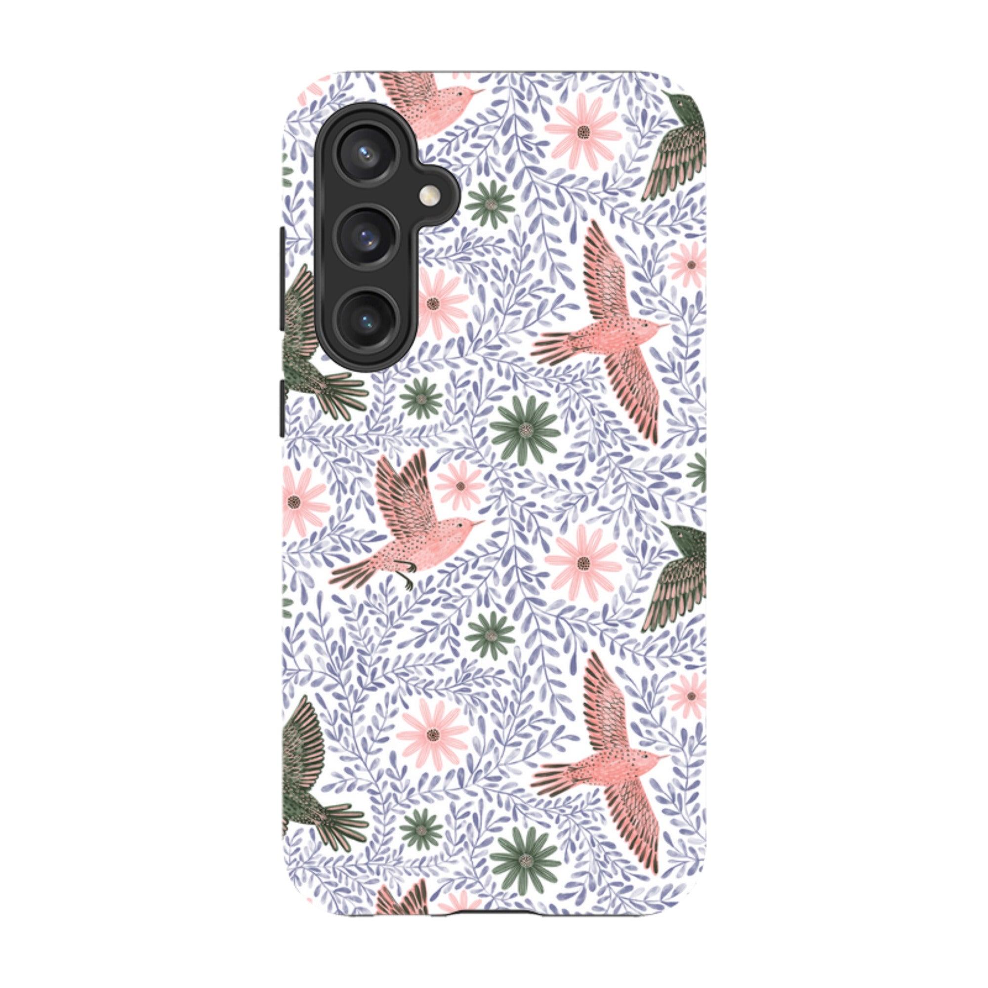 Samsung Tough Case - Bird Pattern Blue By Lee Foster Wilson