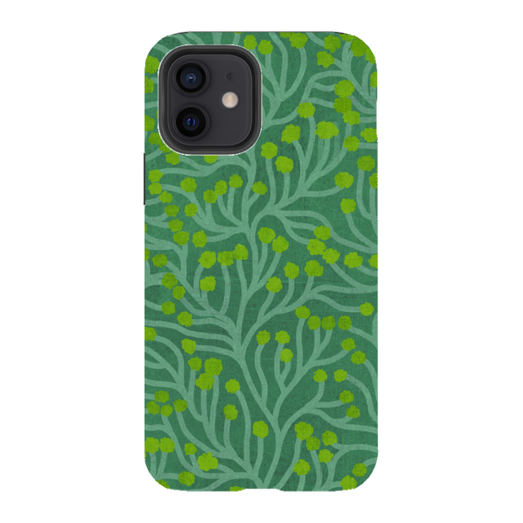 iPhone Tough Case - Vine Green And Teal By Katherine Quinn