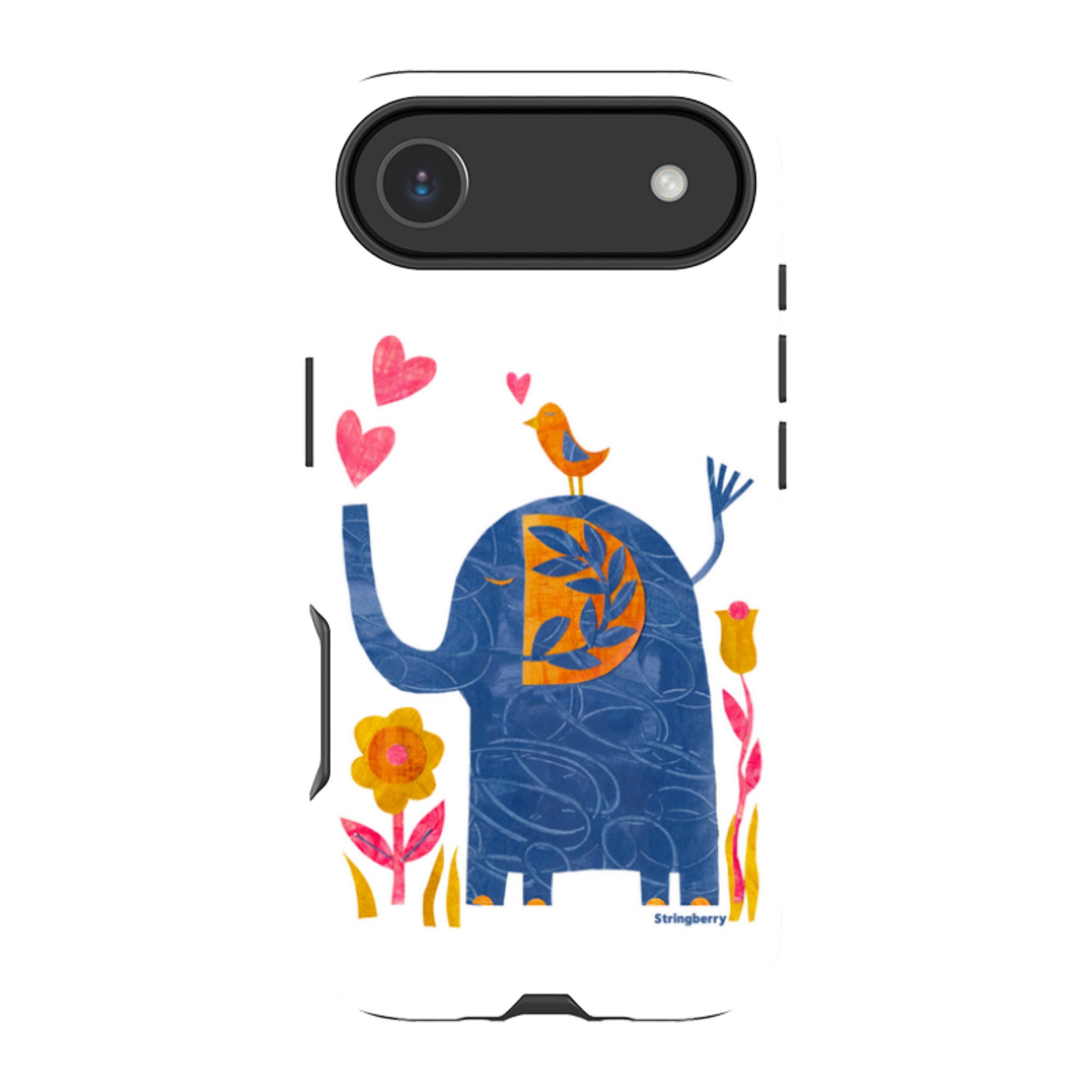 iPhone MagSafe Tough Case - Elephant In Love By Tracey English