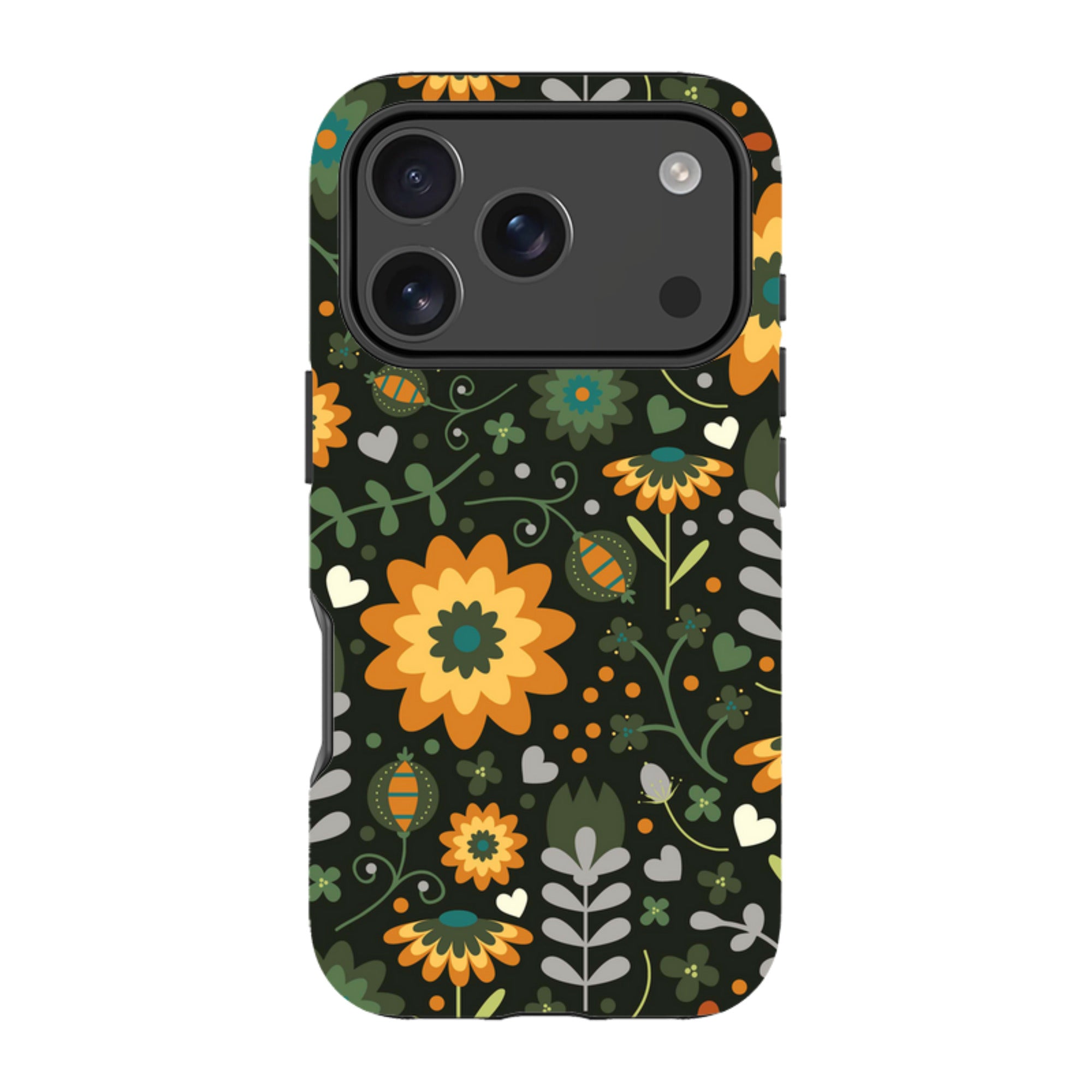 iPhone Tough Case - Dark Floral By Suzy Taylor