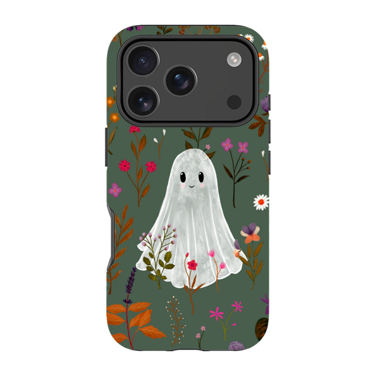 iPhone Tough Case - Ghost in the Garden - Pine Multi By Katherine Quinn