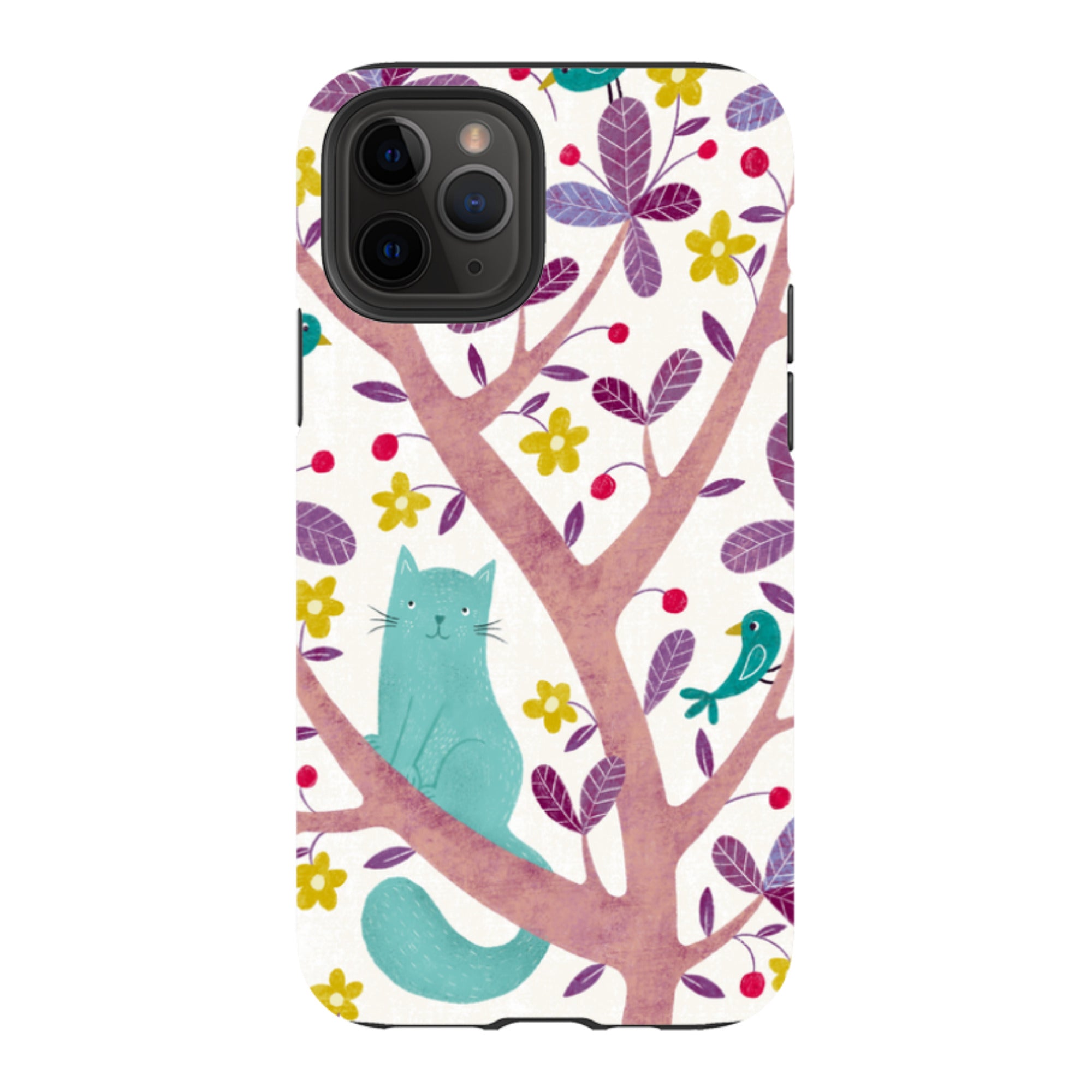 iPhone Tough Case - Cat And Bird By Suzy Taylor