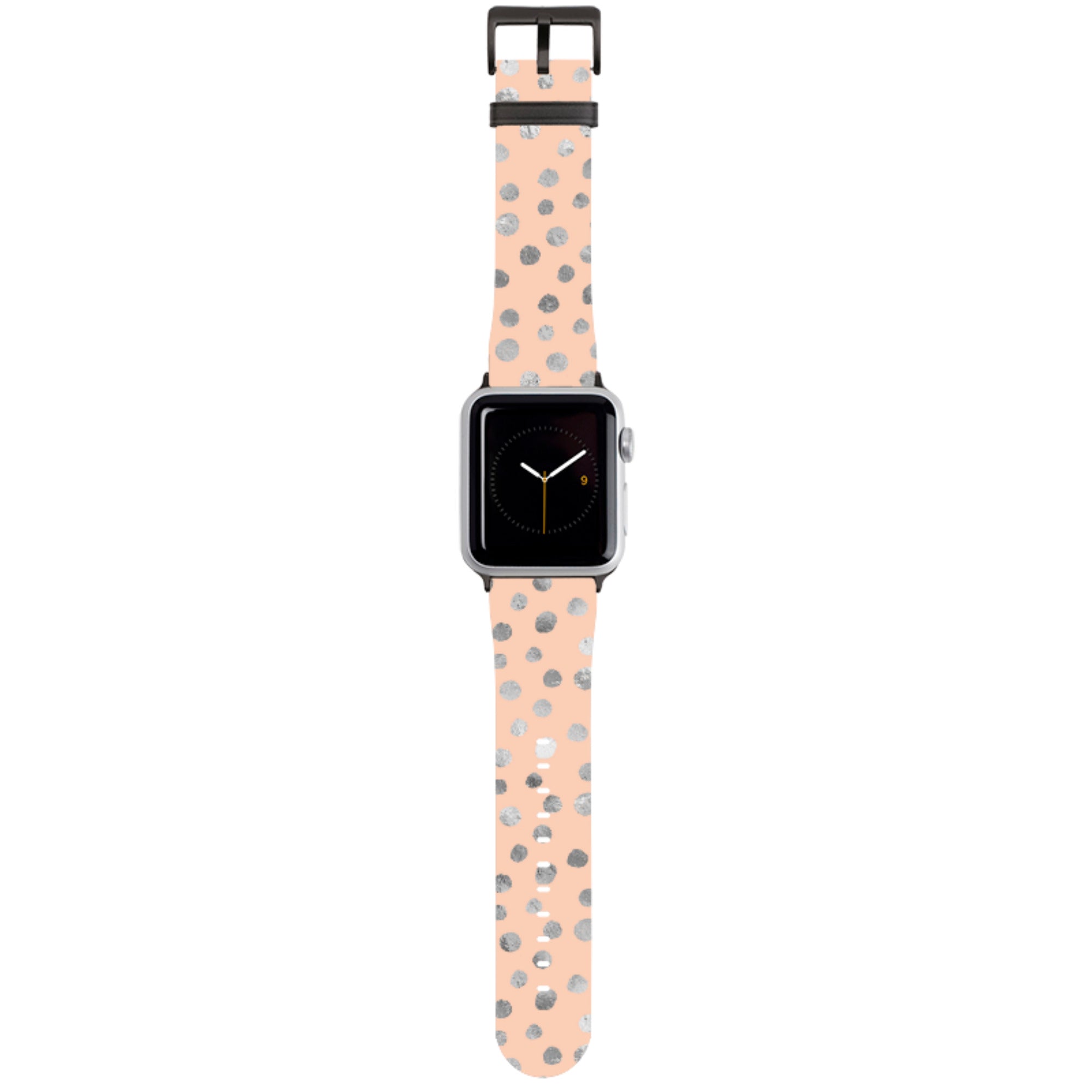 Pale and Silver Dots Apple Watch Strap