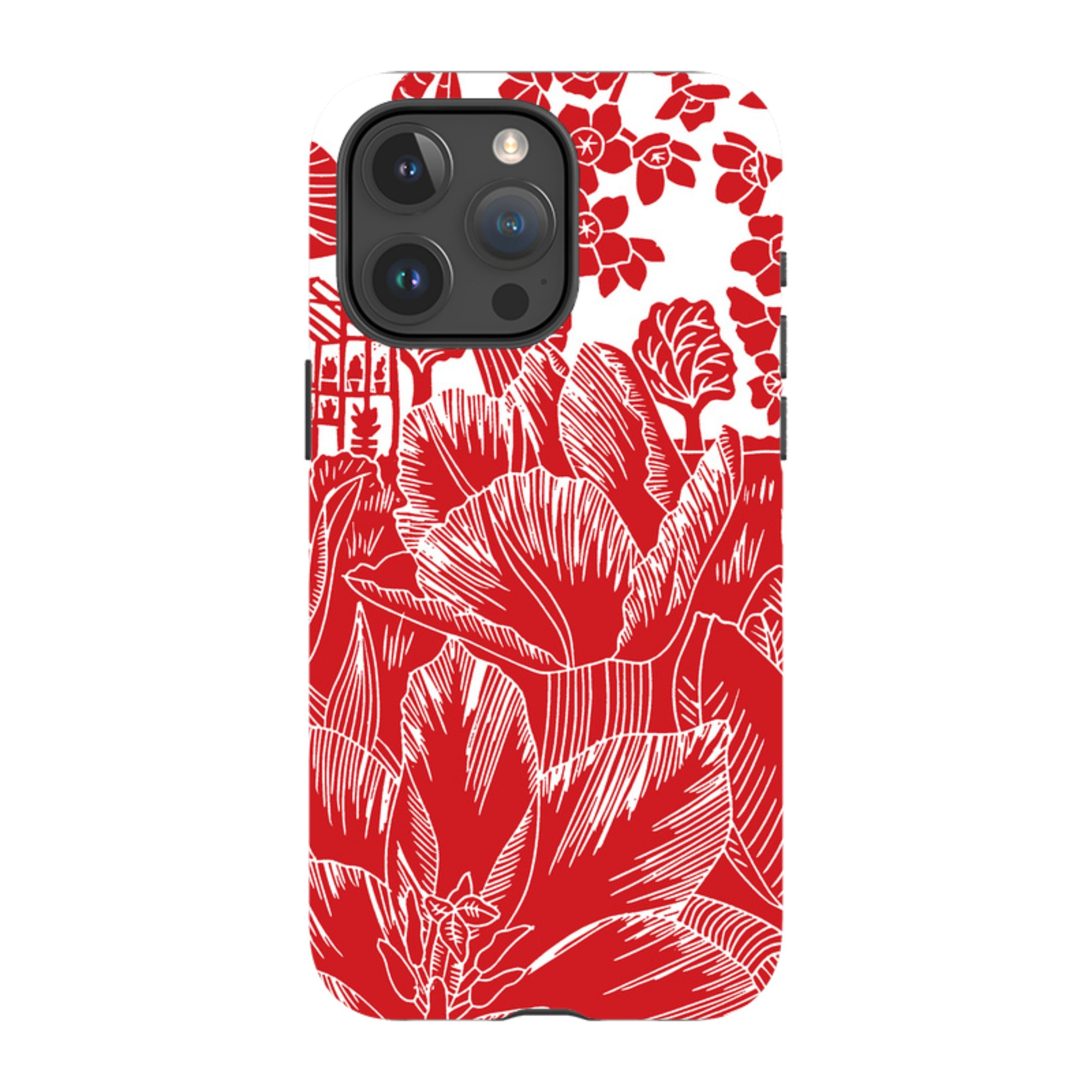 iPhone Tough Case - Tulip Silhouette By Kate Heiss