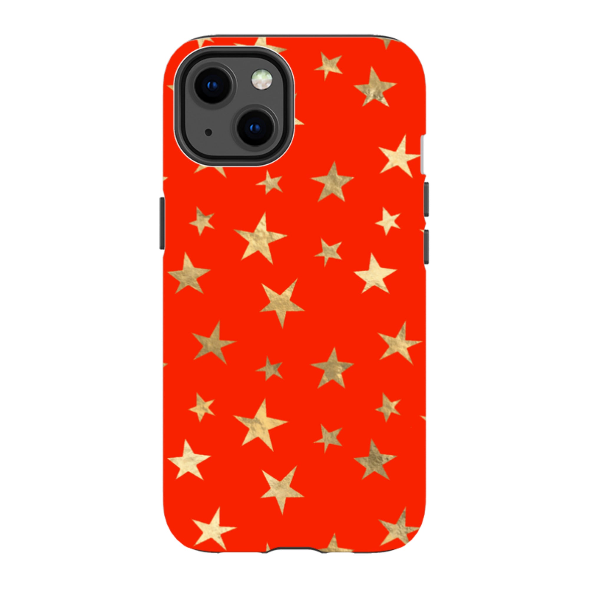 iPhone MagSafe Tough Case - Red and Gold Stars
