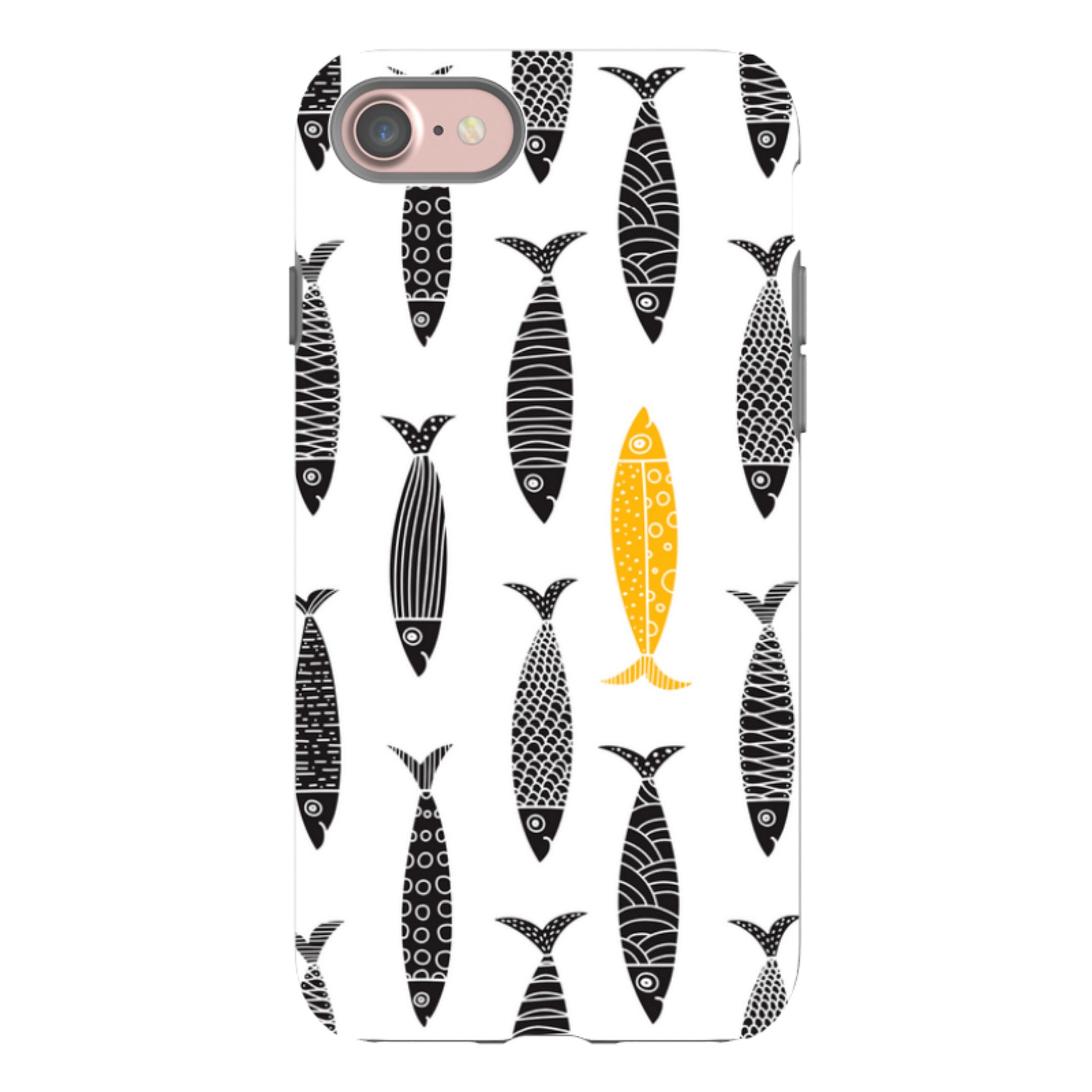 iPhone Case - Black and Gold Sardines