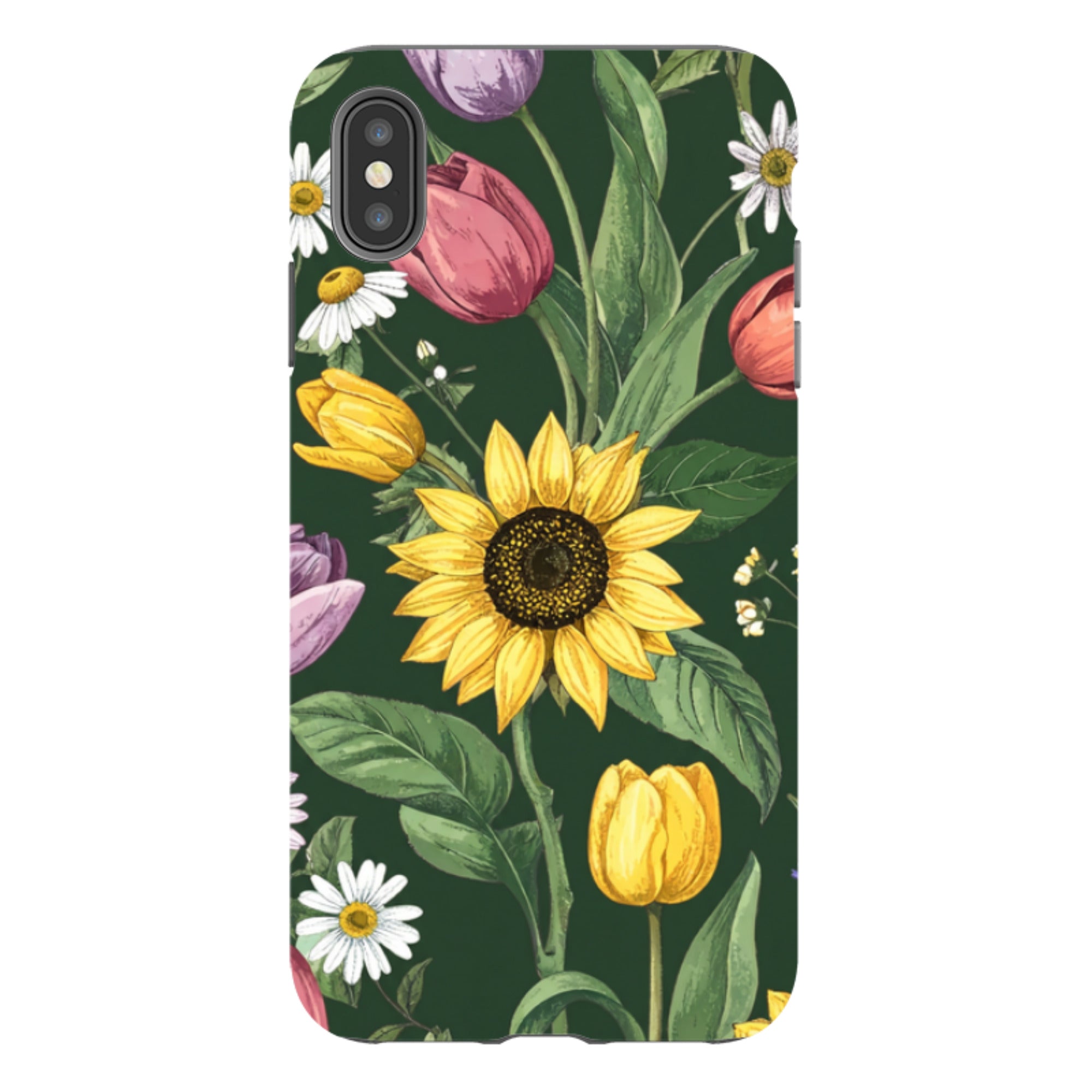 iPhone Case - Green Sunflowers
