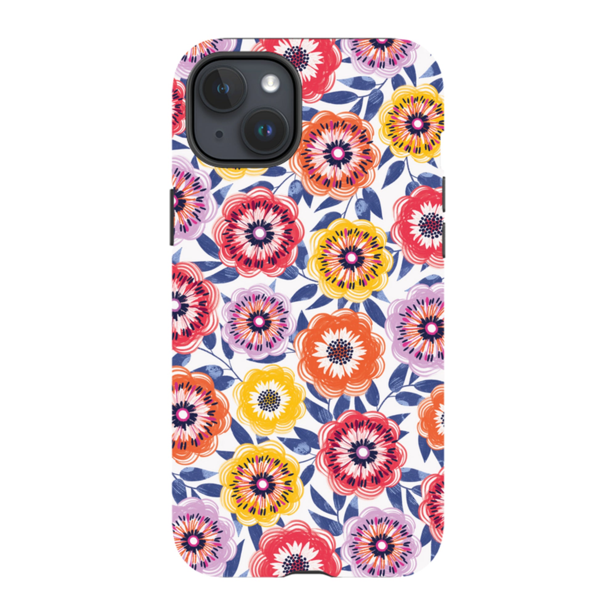 iPhone Tough Case - Bright Blooms I By Ali Brookes