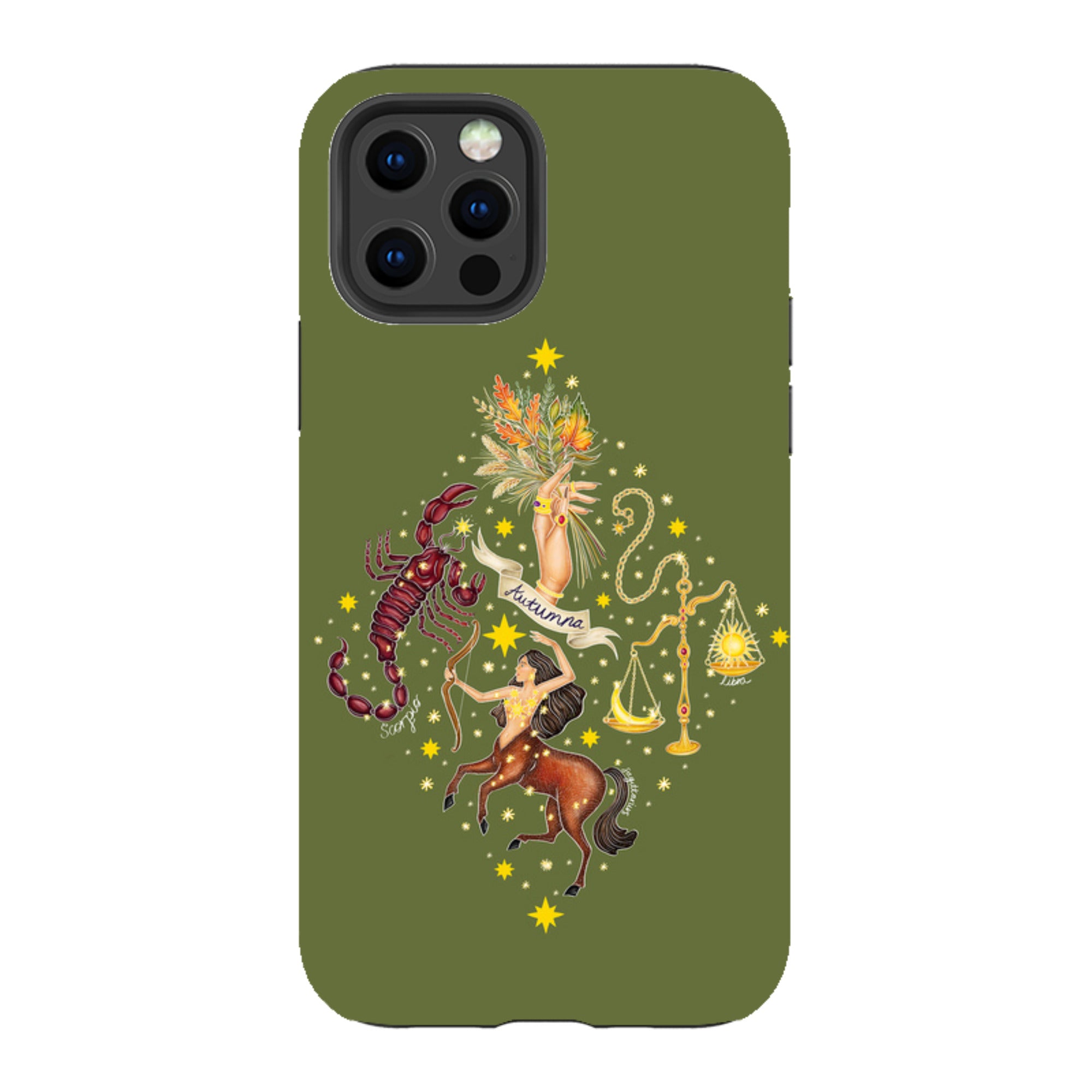 iPhone Tough Case - Autumn Zodiac By Catherine Rowe