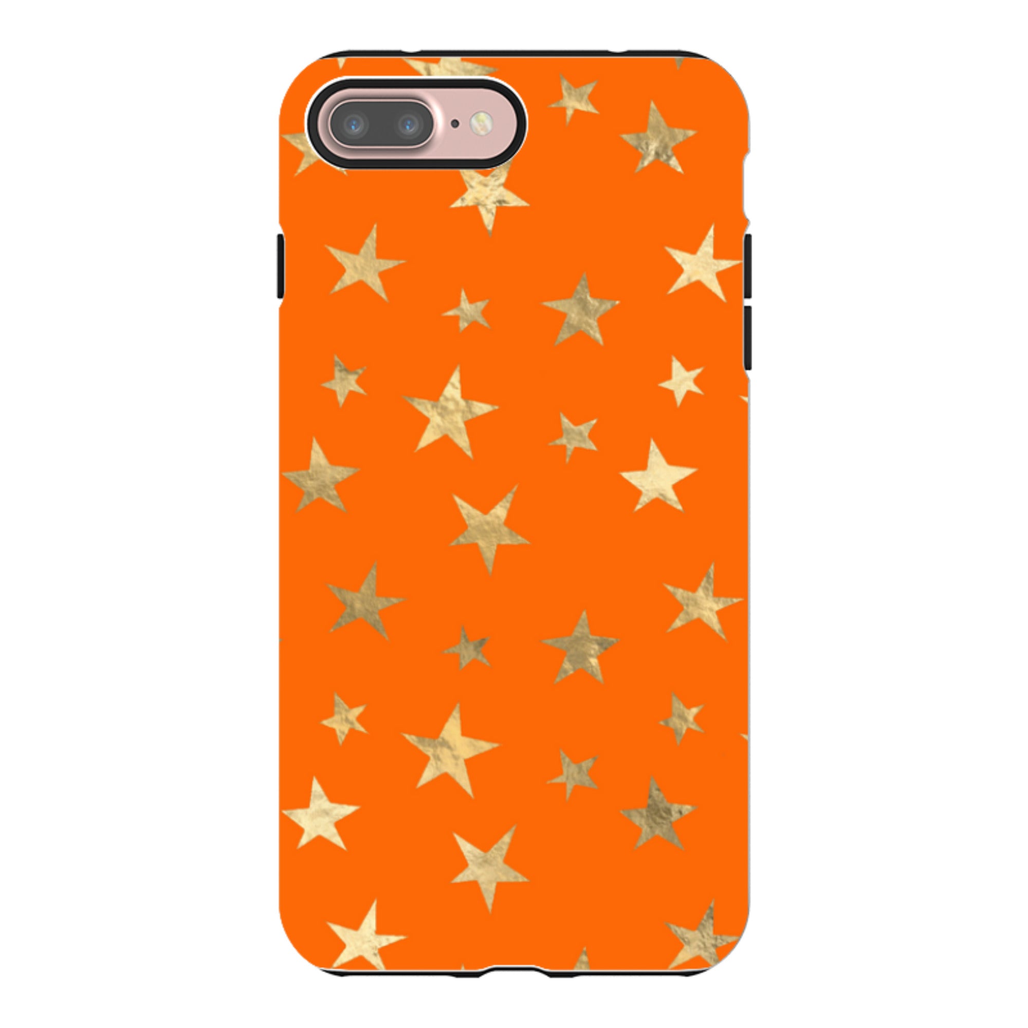 iPhone Tough Case - Orange and Gold Stars