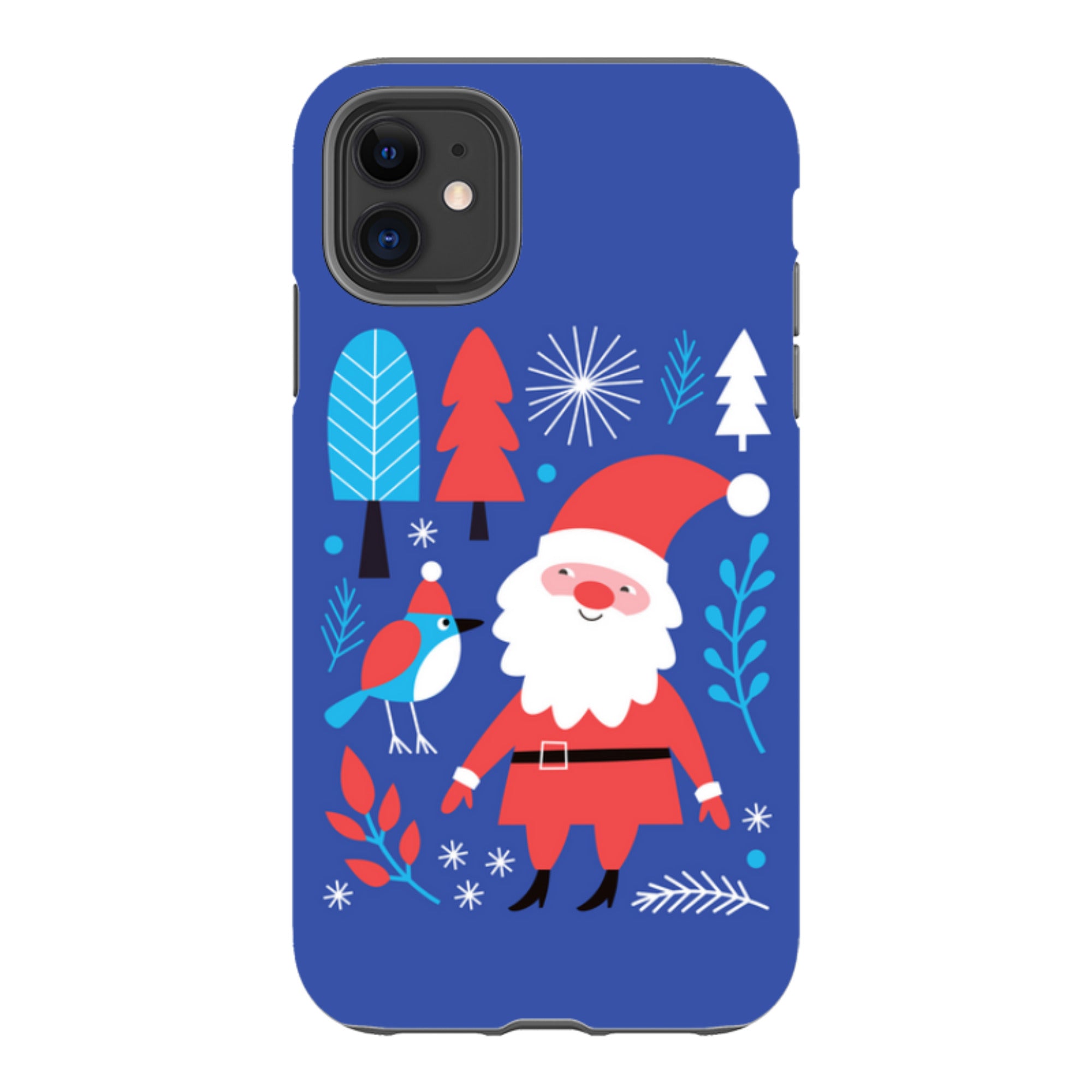 iPhone Tough Case - Santa And Bird