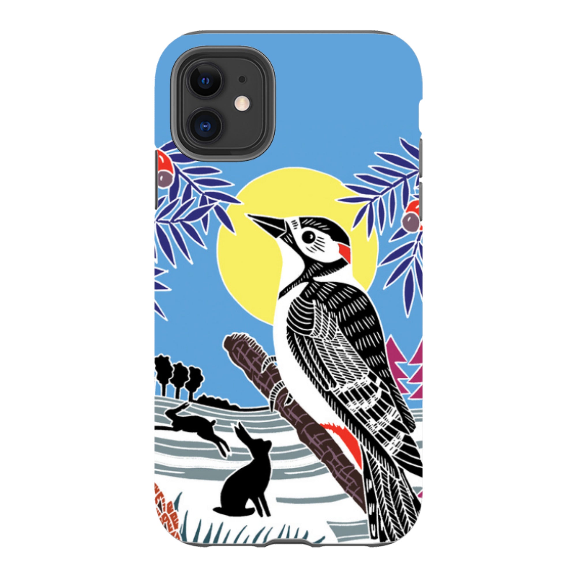 iPhone Tough Case - Woodpecker Yellow By Kate Heiss