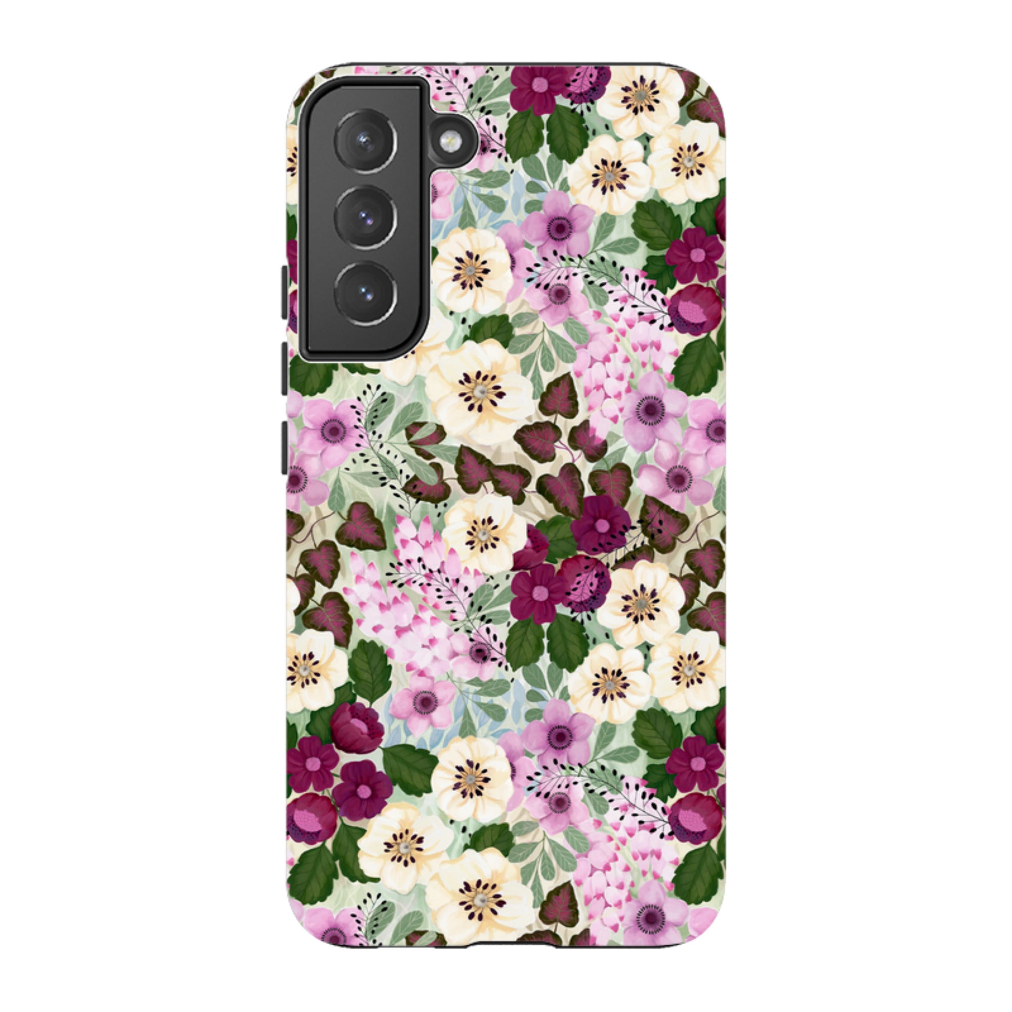Samsung Tough Case - Purple Flowers By Bex Parkin