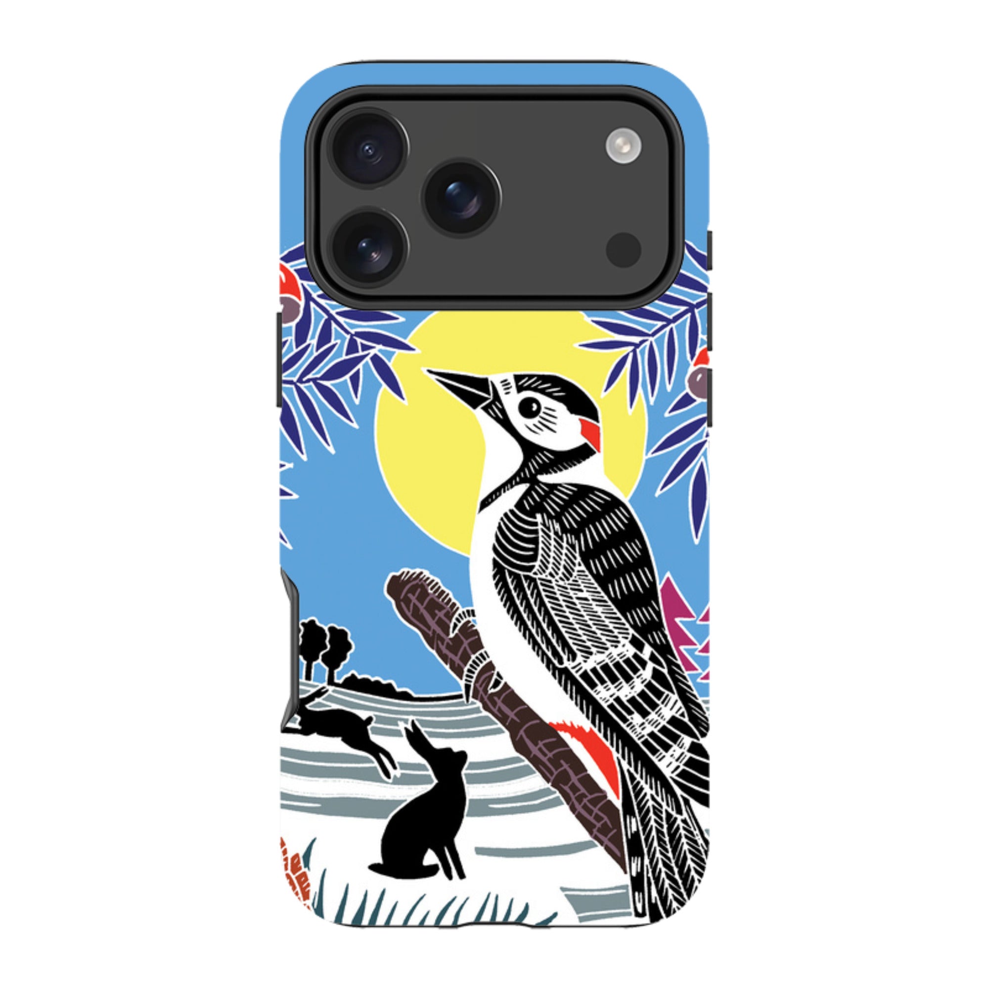 iPhone Tough Case - Woodpecker Yellow By Kate Heiss