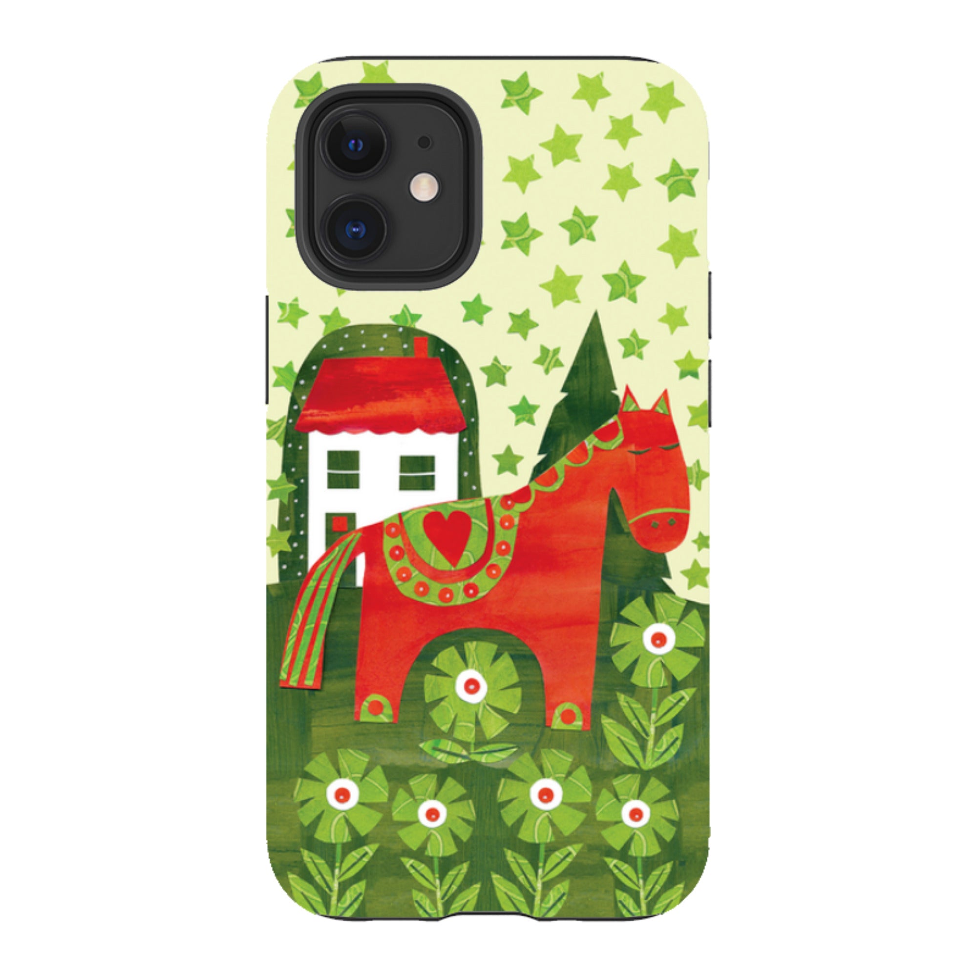 iPhone Tough Case - Red Dala Horse By Tracey English