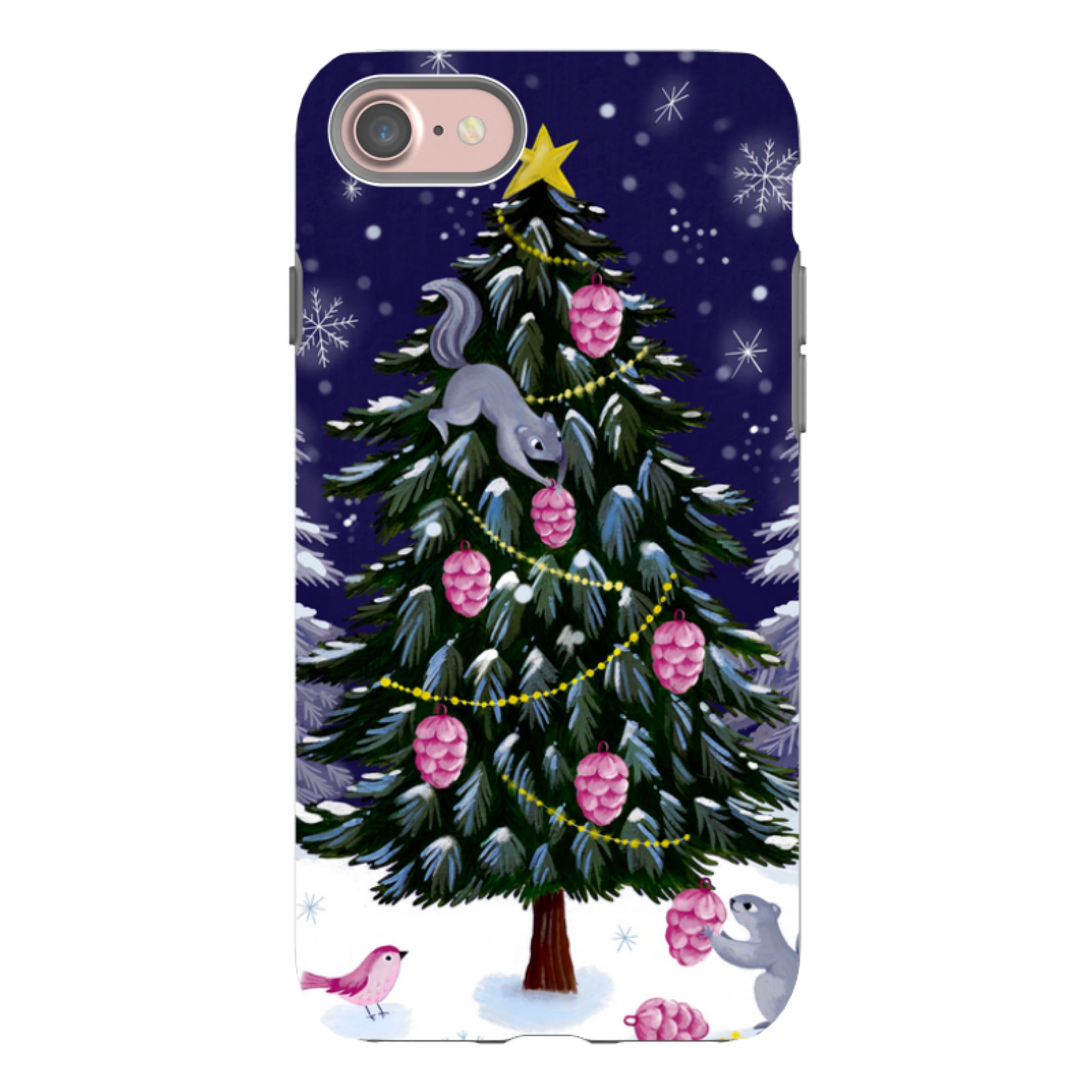 iPhone Tough Case - Squirrel Tree By Bex Parkin