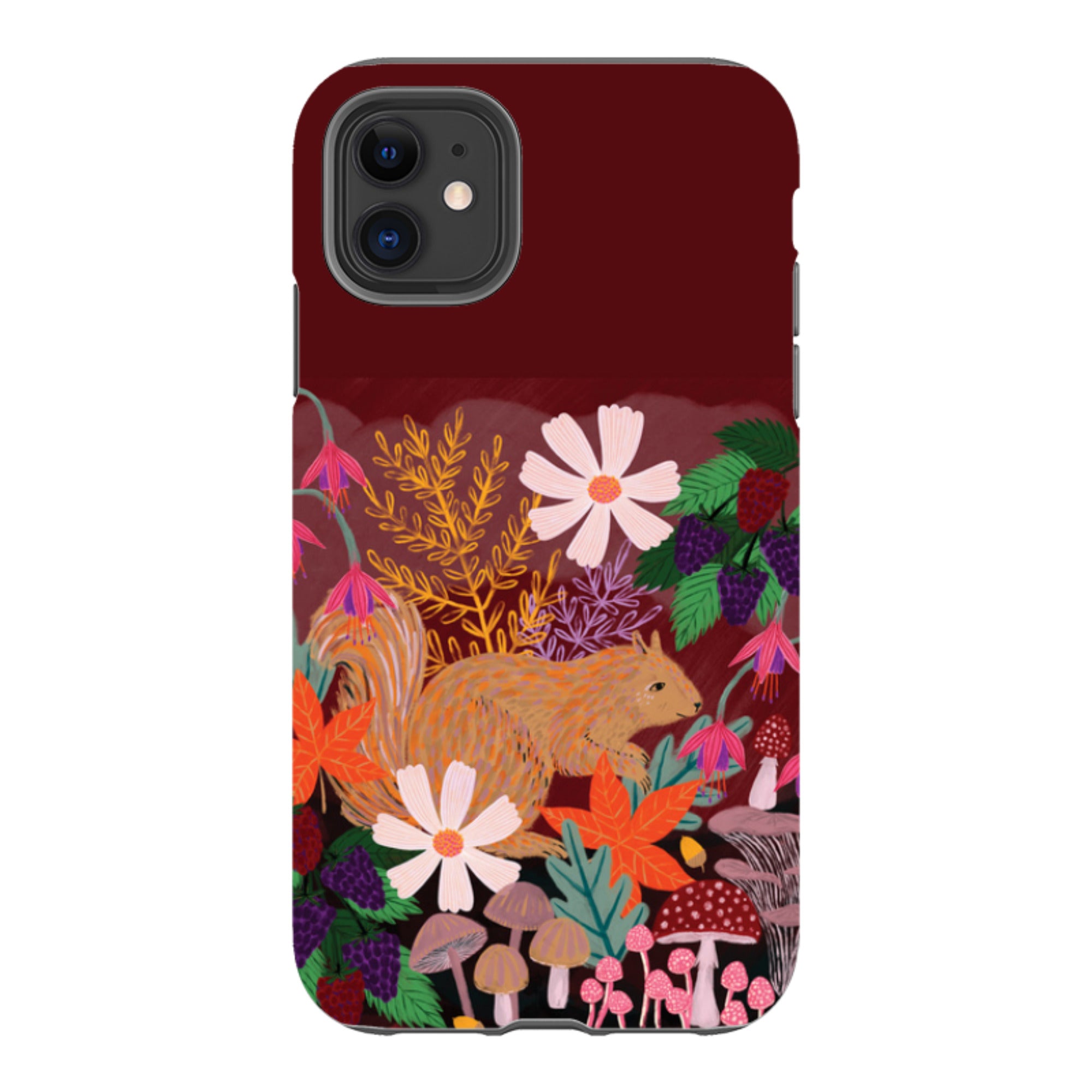 iPhone Tough Case - Autumn Squirrel By Lee Foster Wilson