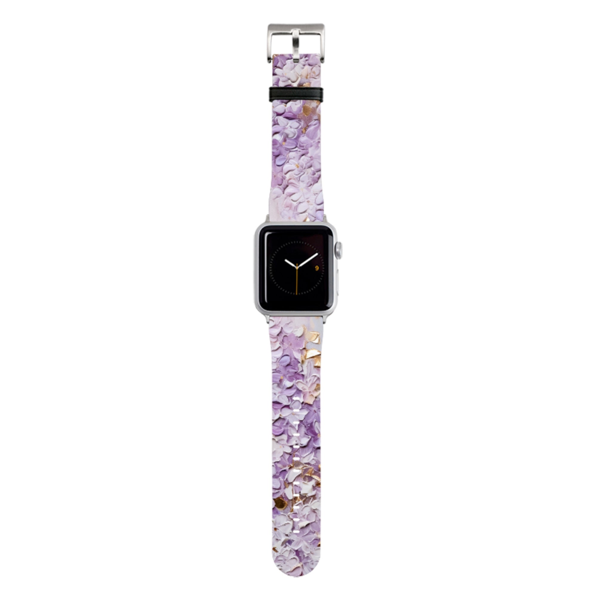Purple Floral Apple Watch Strap