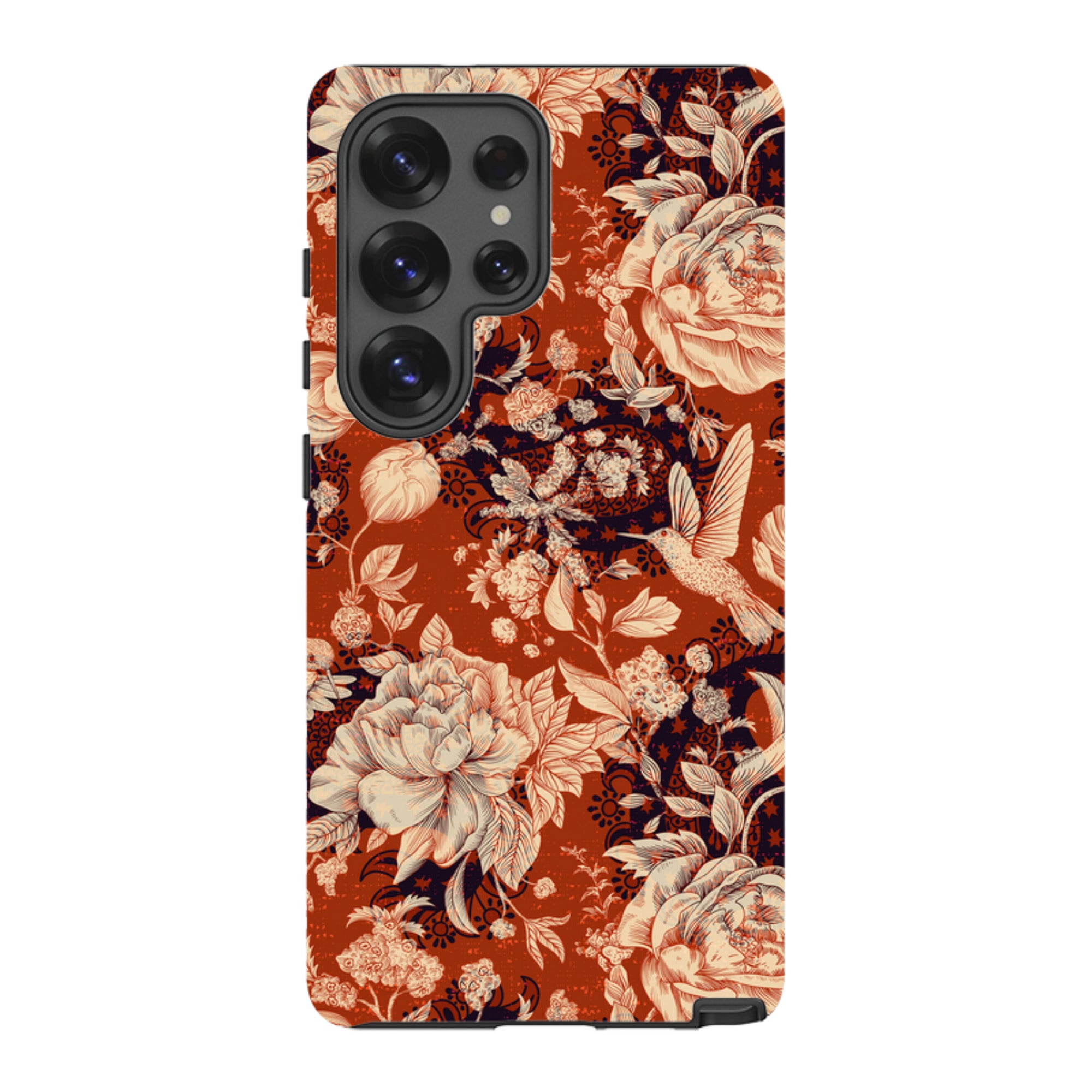 Samsung Tough Case - Brown Peonies