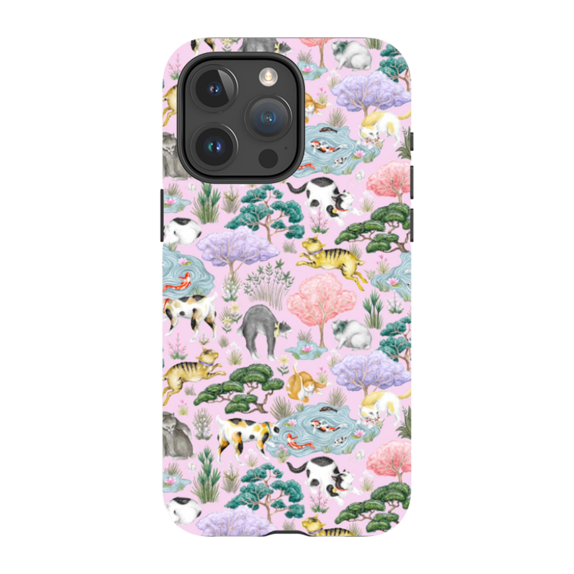 iPhone MagSafe Tough Case - Cat Garden By Catherine Rowe