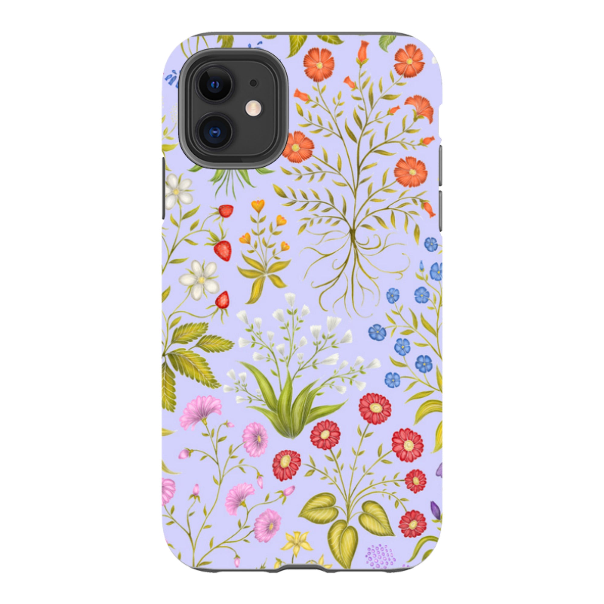 iPhone Tough Case - Fleurs Blue By Catherine Rowe