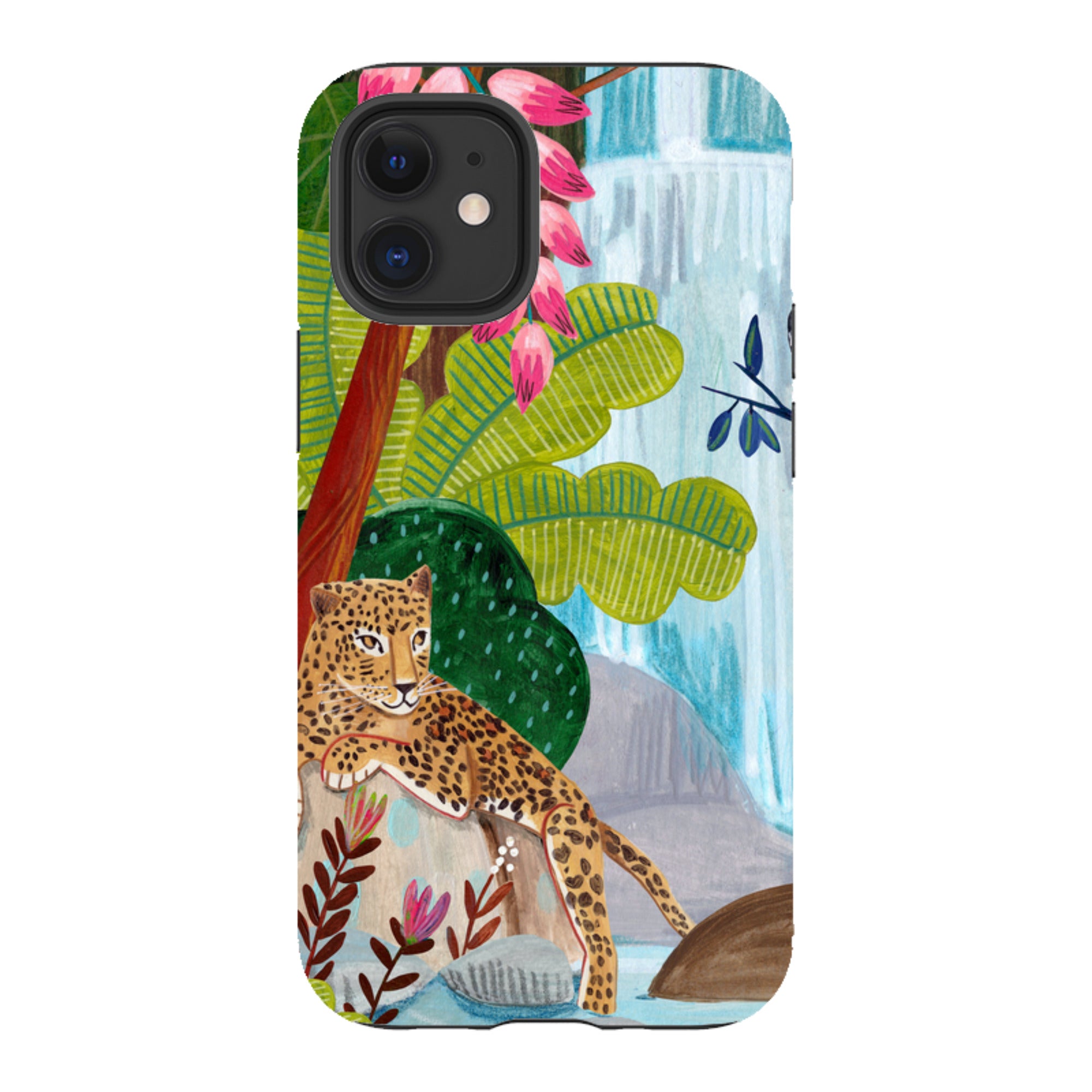 iPhone Tough Case - Waterfall Leopard By Caroline Bonne Muller