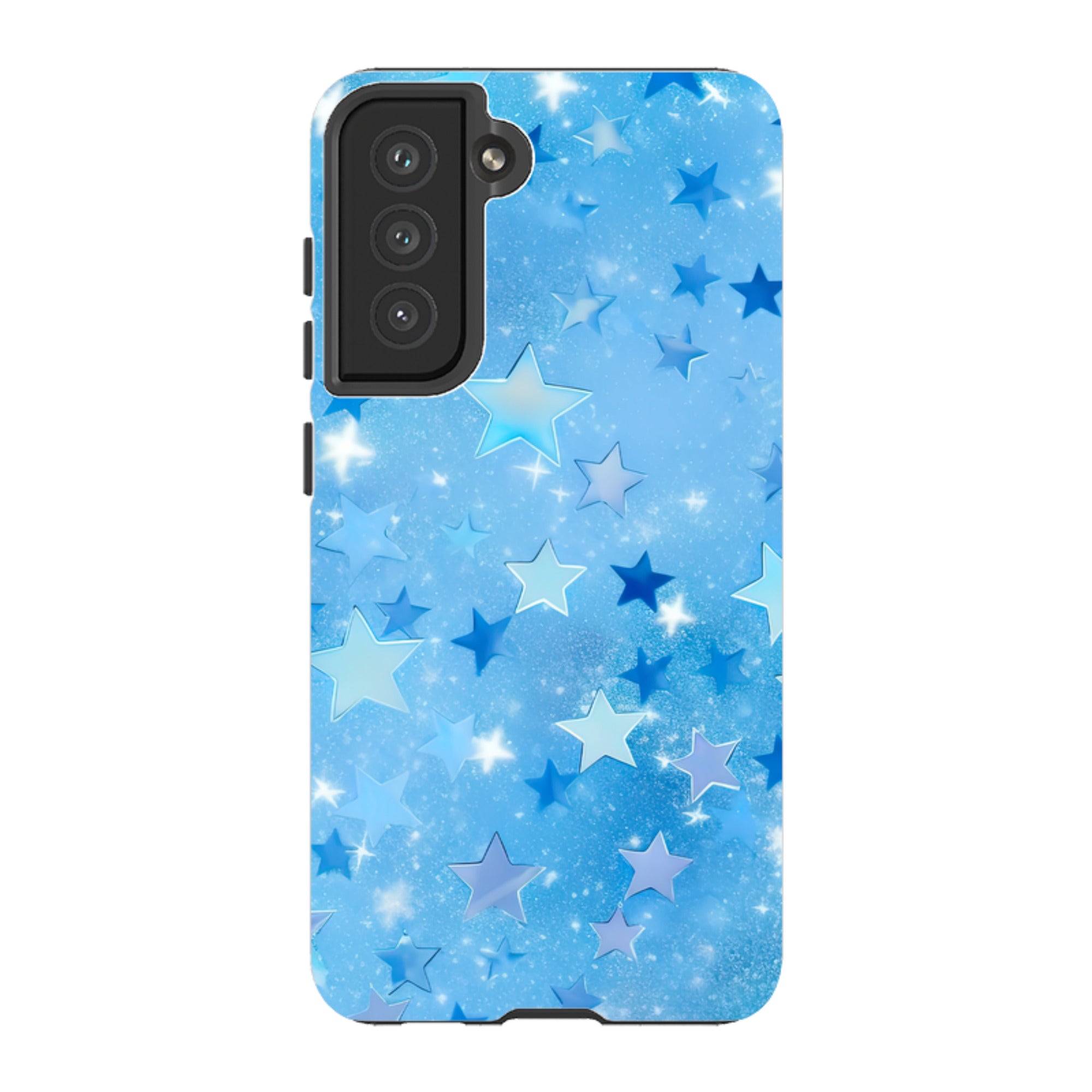 Samsung Tough Case - Blue Stars II  (Case Does Not Glitter)