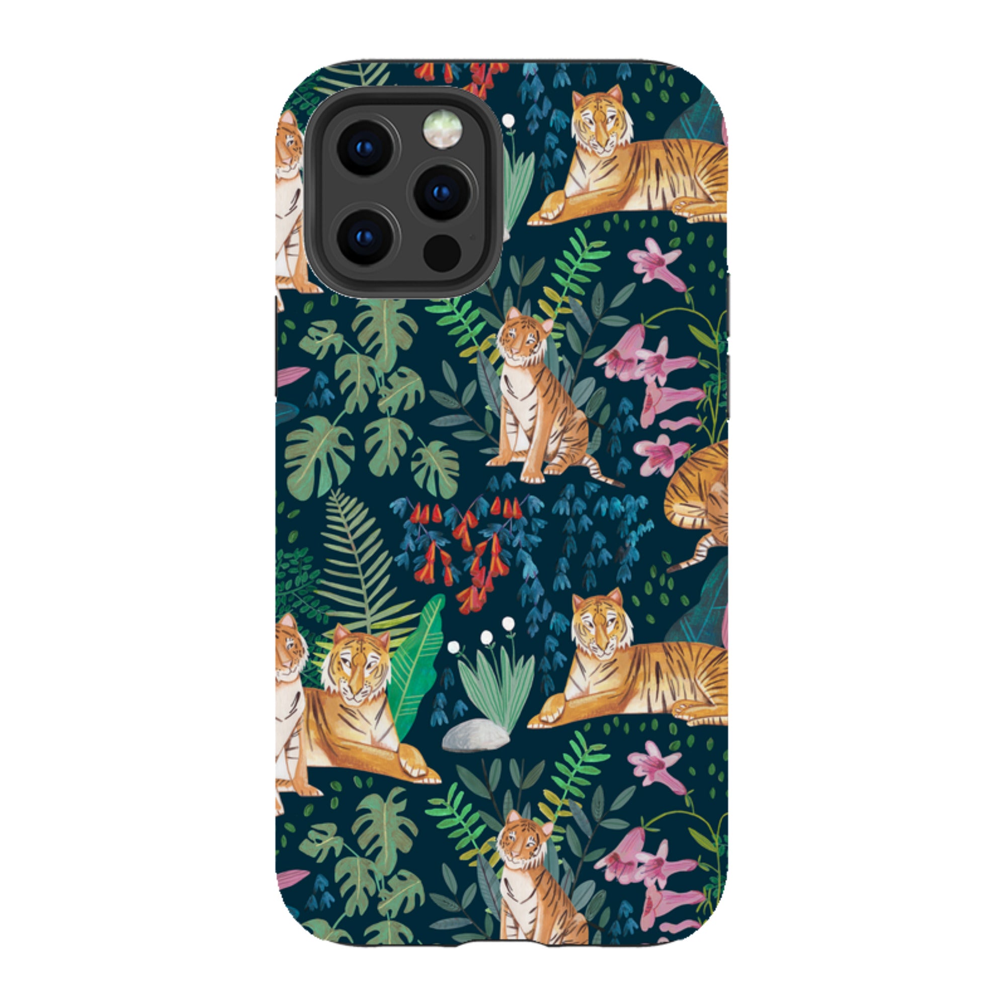 iPhone Tough Case - Tiger Pattern II By Caroline Bonne Muller