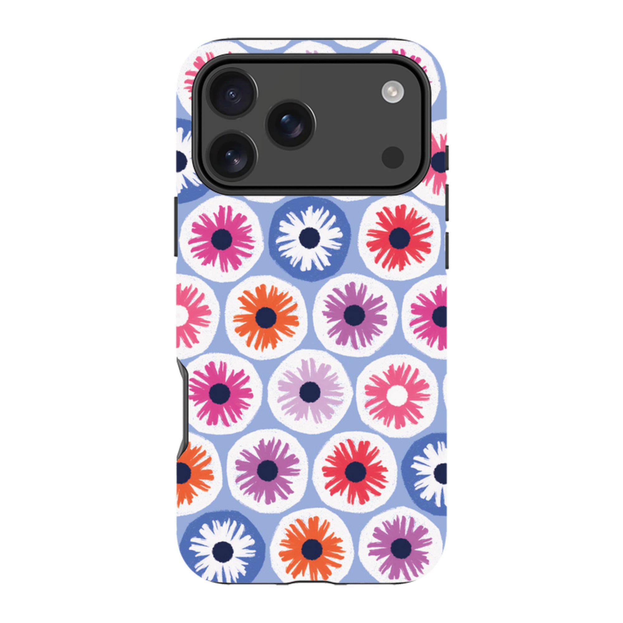 iPhone MagSafe Tough Case -  Penny Flowers Light Blue By Ali Brookes