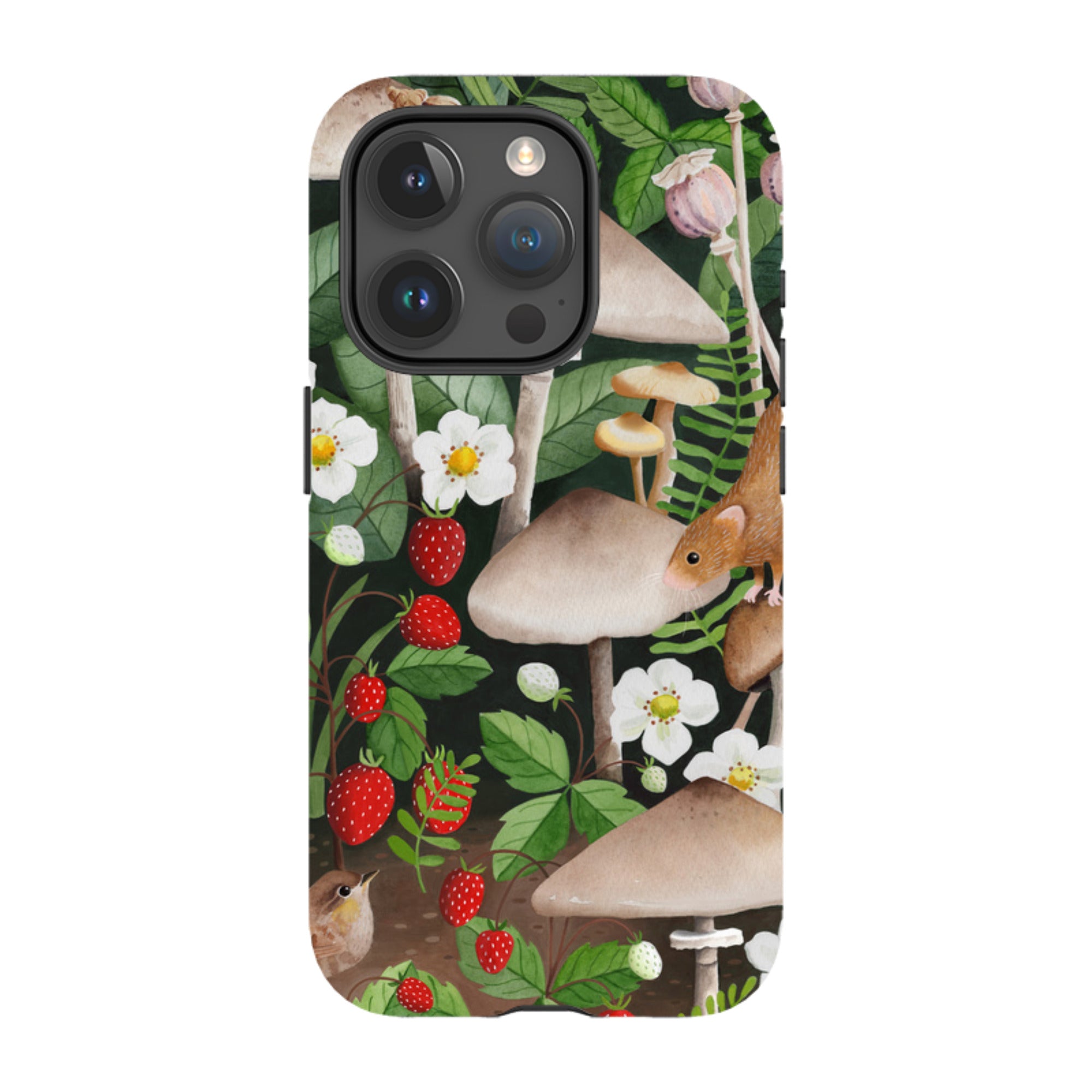 iPhone MagSafe Tough Case - Strawberry Patch By Bex Parkin