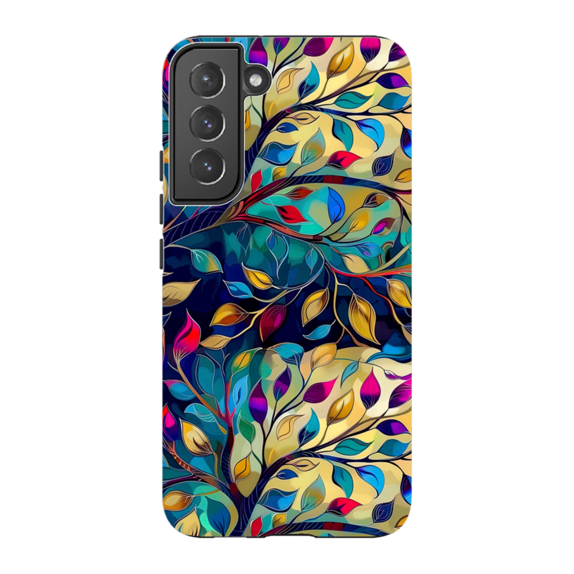 Samsung Tough Case - Teal Leaves