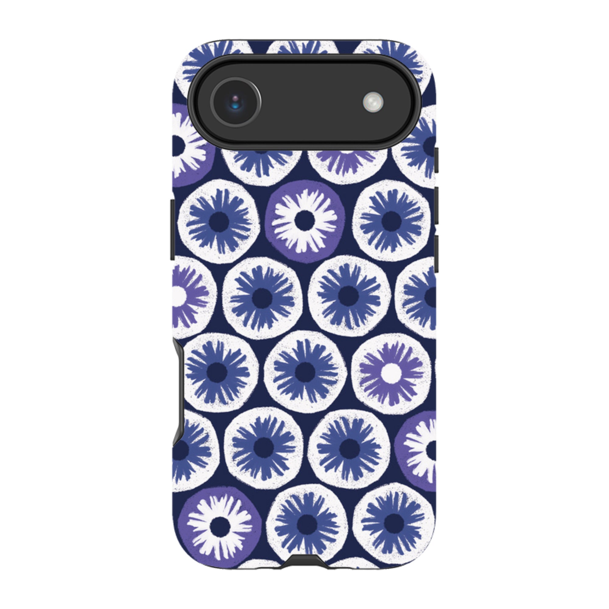 iPhone Tough Case - Penny Flowers Blue By Ali Brookes