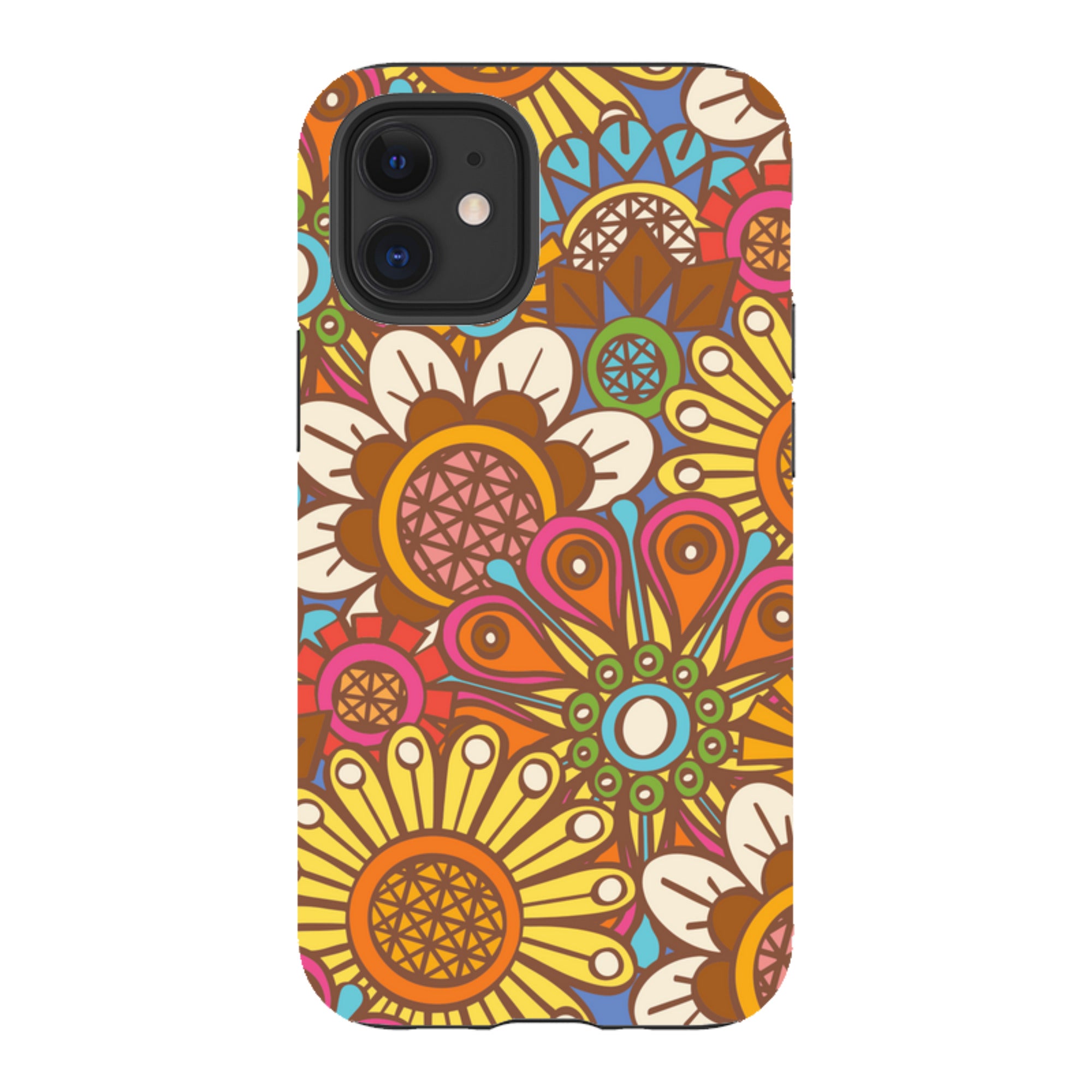 iPhone Tough Case - Retro Posy Brights By Amelia Bowman