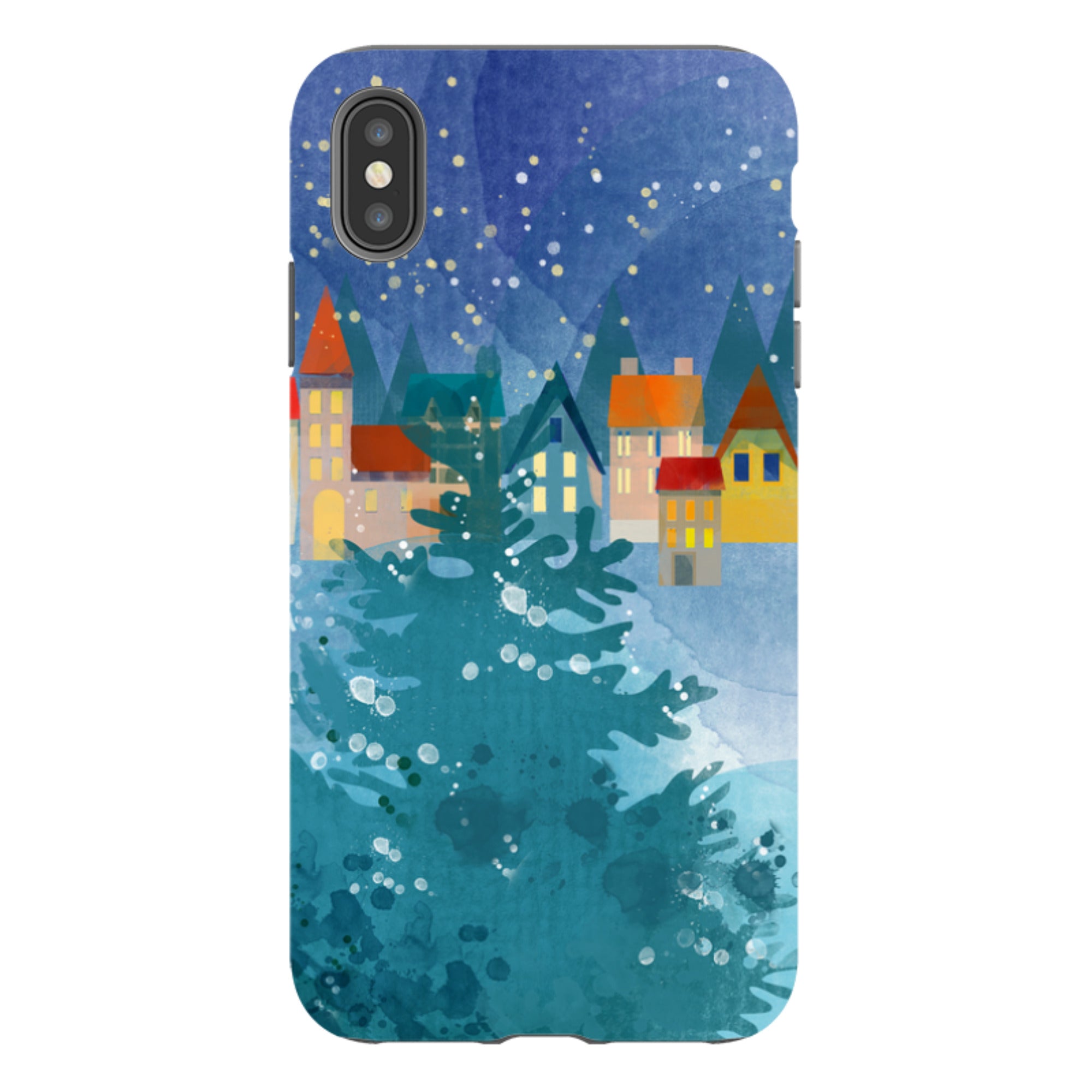 iPhone Tough Case - Winter Town