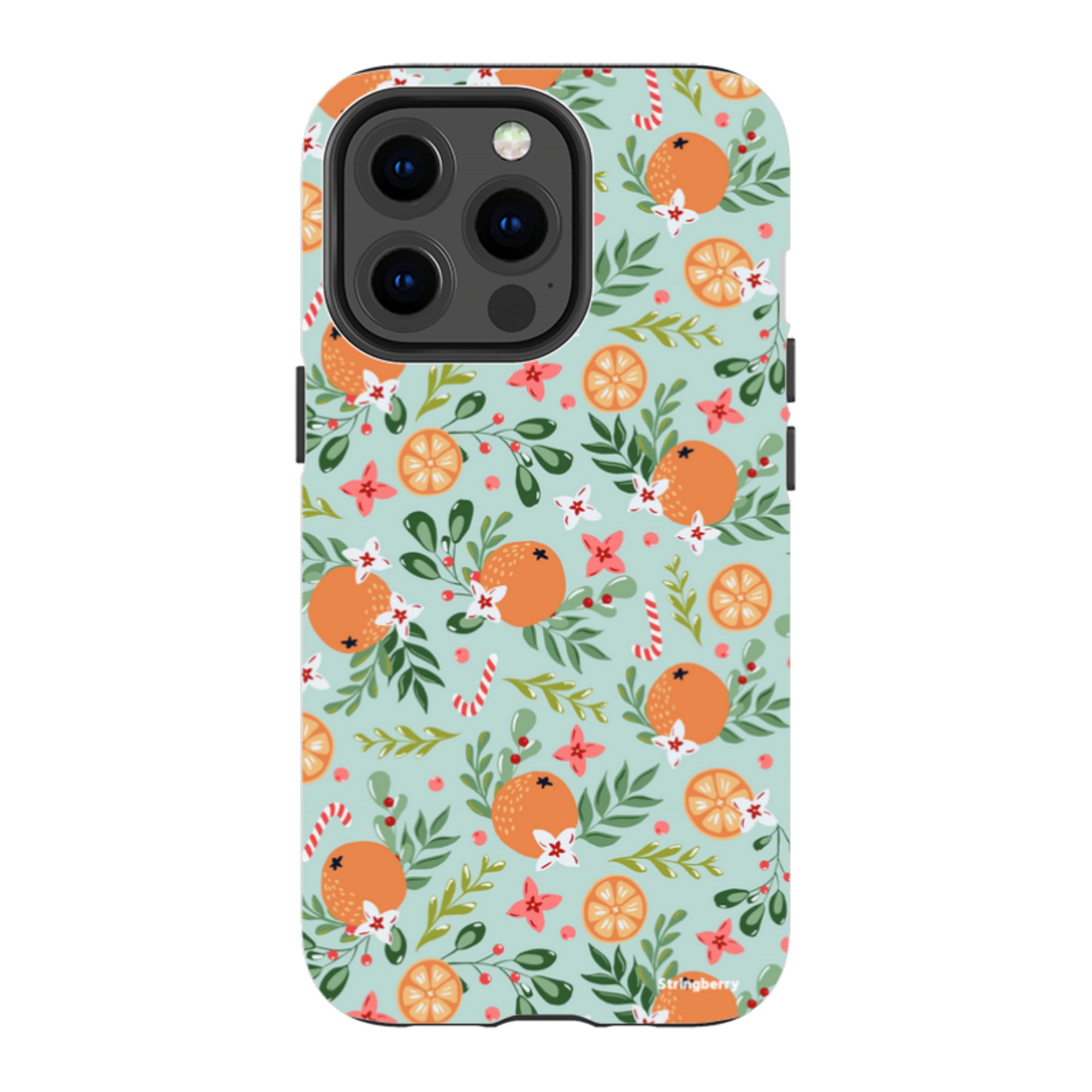 iPhone MagSafe Tough Case - Oranges and Candy Canes
