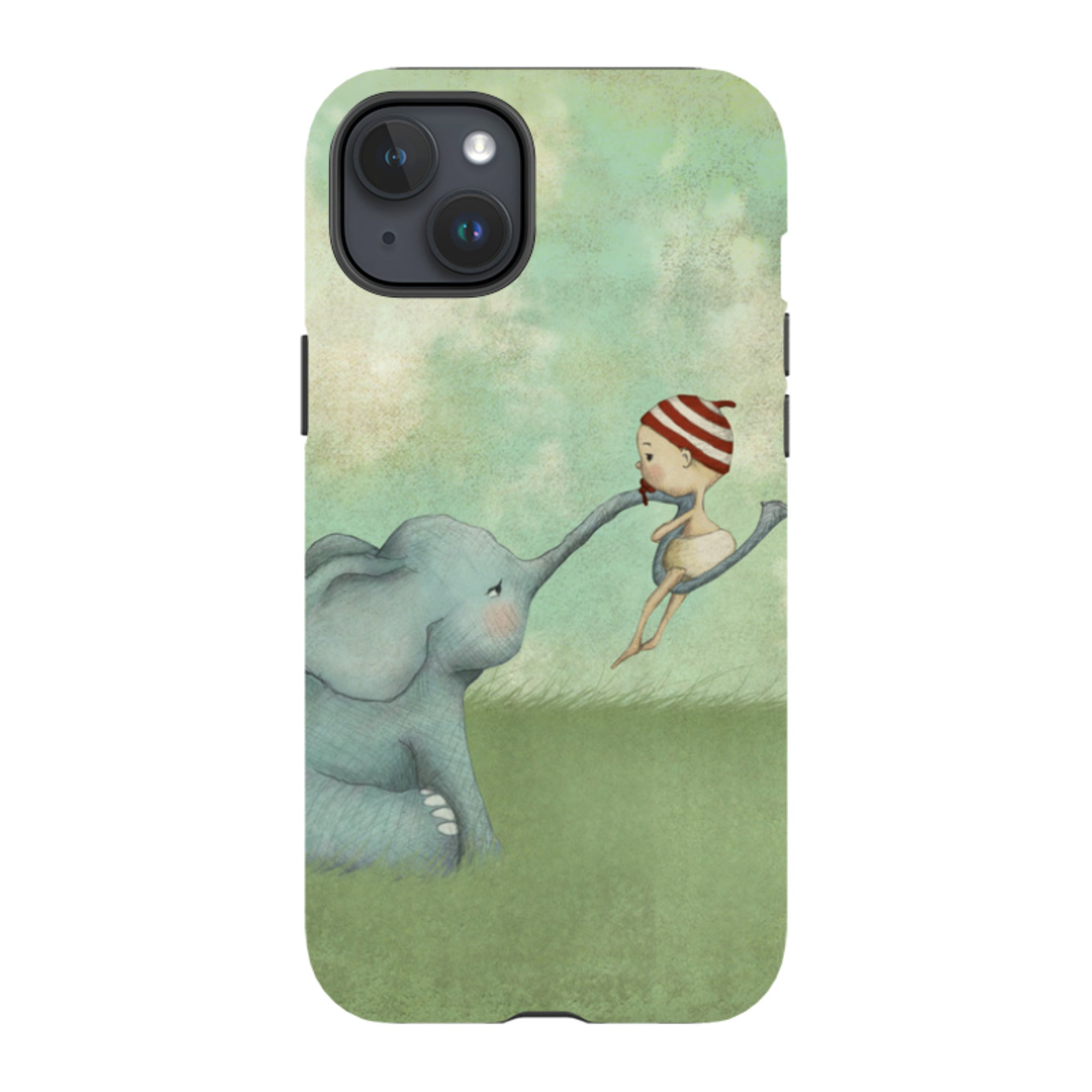 iPhone Tough Case - Elephant Baby By Maja Lindberg
